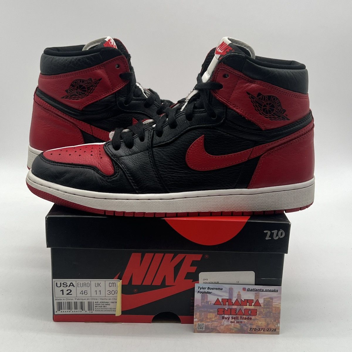 Nike Air Jordan 1 high homage to home Size US 12 / EU 45 - 1 Thumbnail