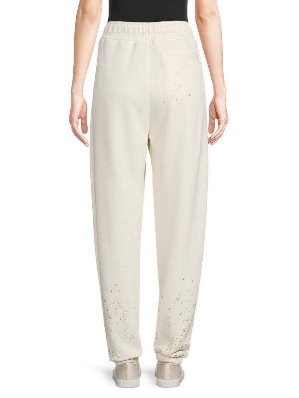 Palm Angels o1gr1nt0425 Pxp Painted Sweatpants in Butter Size 27" / US 4 / IT 40 - 2 Thumbnail