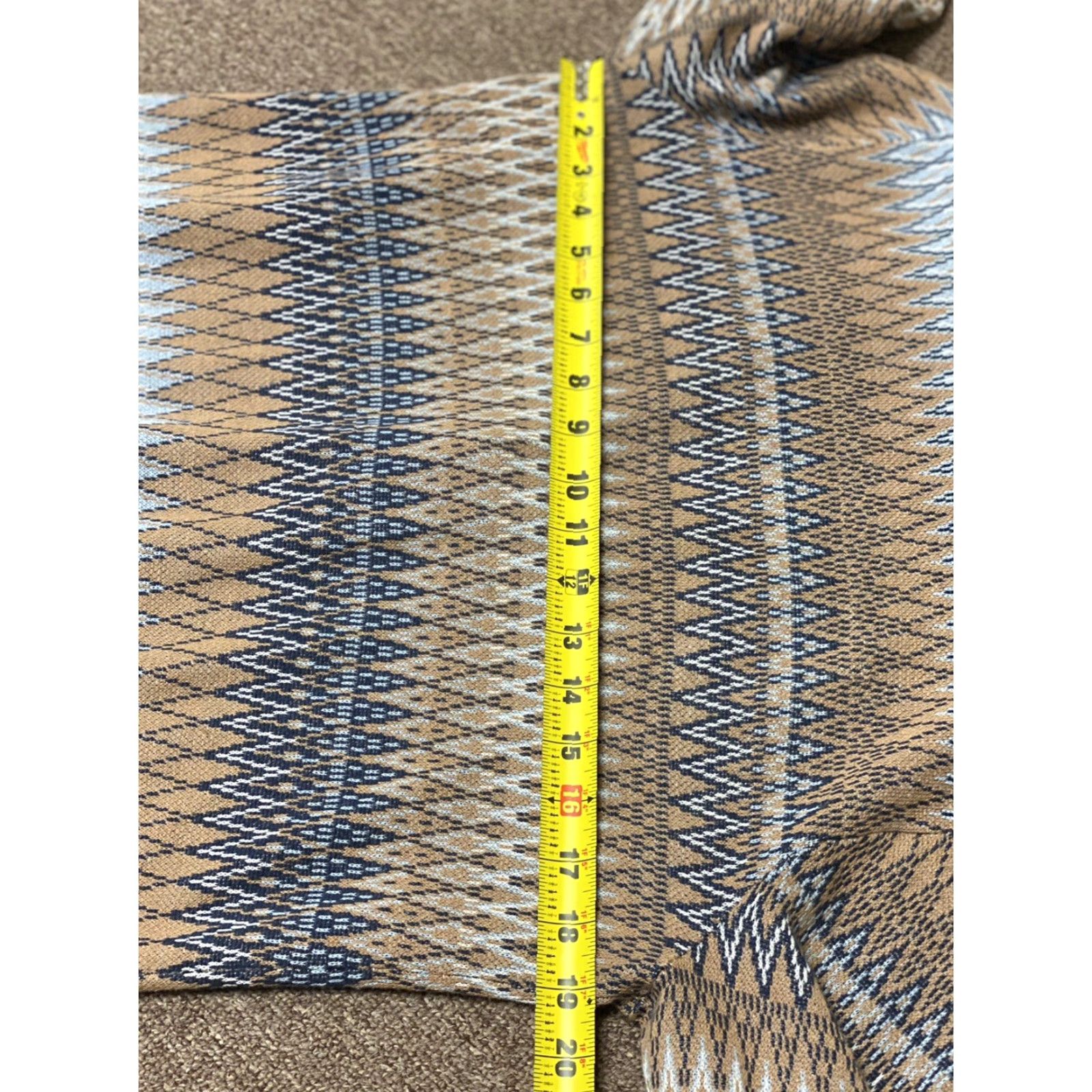 Pendleton Pendleton Cardigan Sweater Women M Linen Blend One Button Diamond Argyle Blue Brown Blues Vintage No Size M / US 6-8 / IT 42-44 - 8 Thumbnail