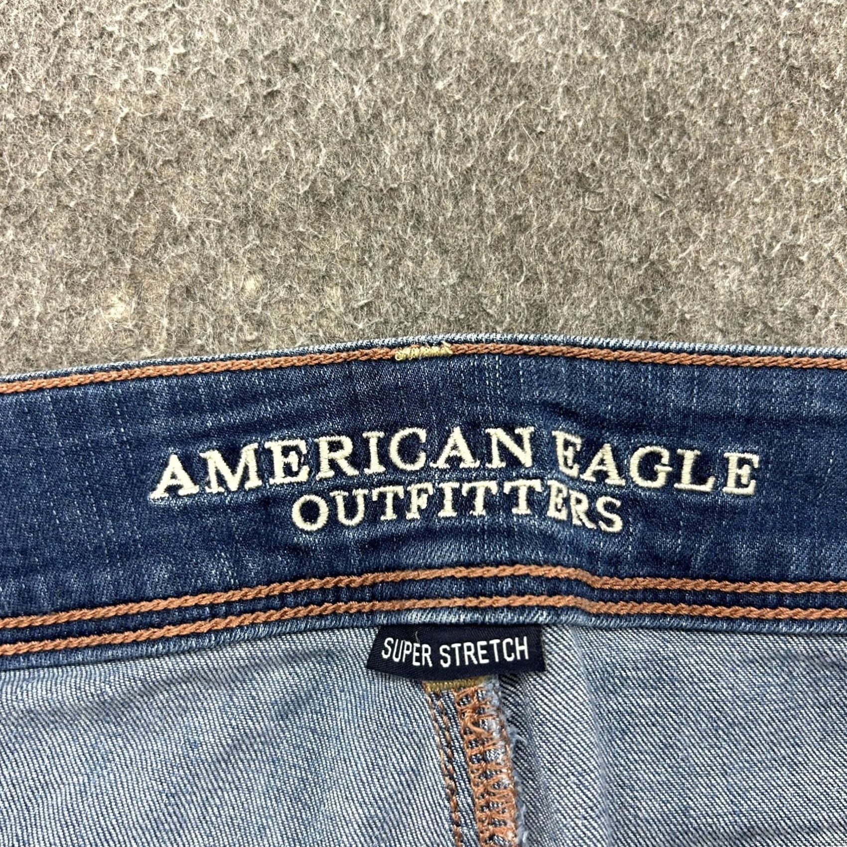 American Eagle Outfitters American Eagle Outfitters Jeans Womens 16 Blue Bootcut Distressed Stretch Regular 31in Inseam Size 38" / US 16 / IT 52 - 3 Thumbnail