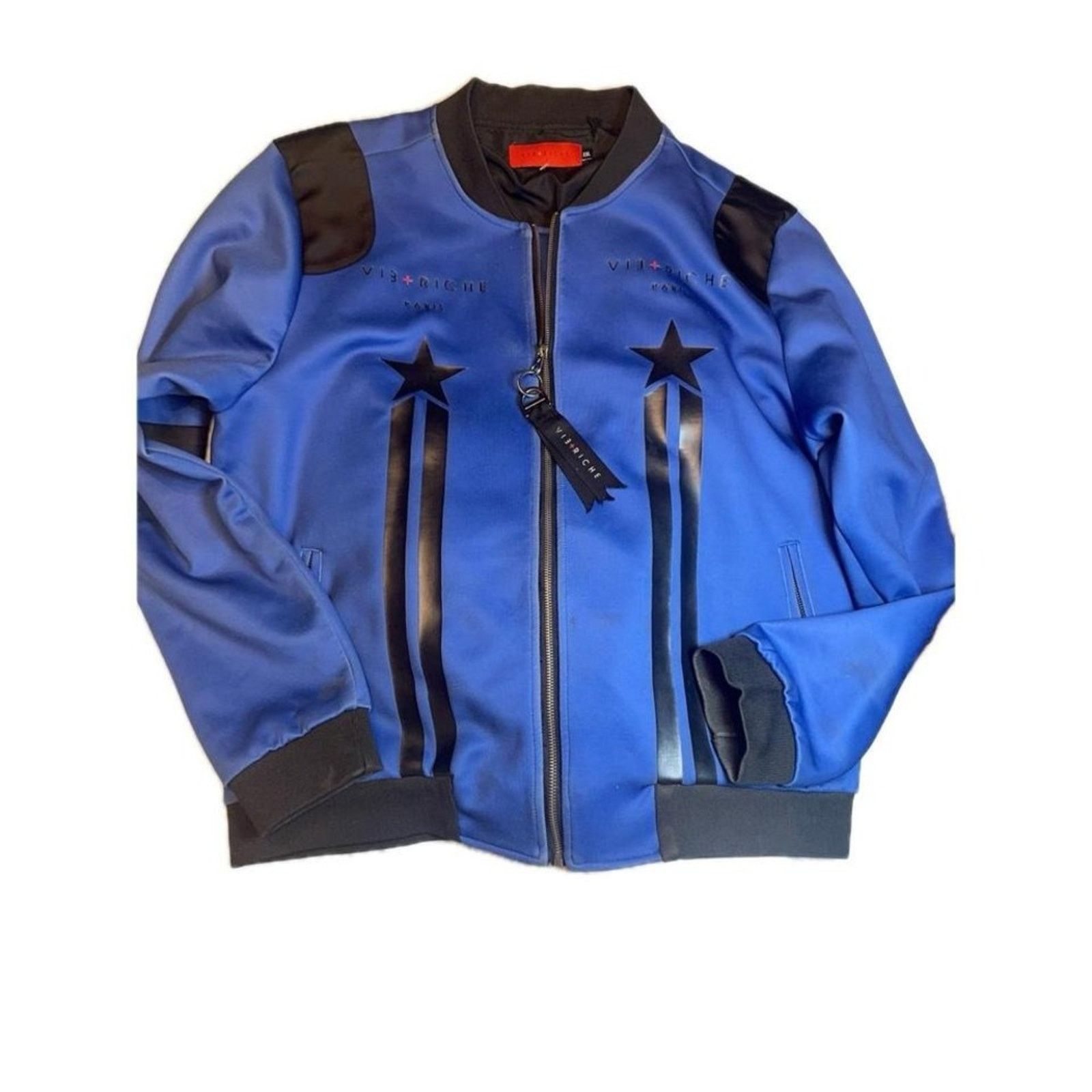 & Other Stories Vie+Riche Paris Royal‎ Blue Bomber Jacket XXL Streetwear Size US XXS / EU 40 - 2 Thumbnail