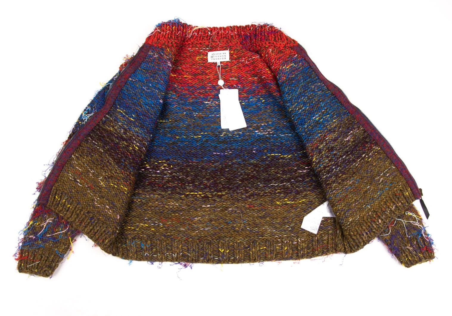 Maison Margiela Multicolor Handmade Knit Cardigan Size S Size US S / EU 44-46 / 1 - 7 Thumbnail