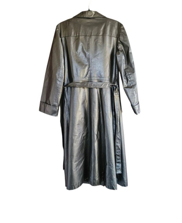 Sears Vintage 70s Sears Leather Trench Coat Size XL / US 12-14 / IT 48-50 - 5 Thumbnail