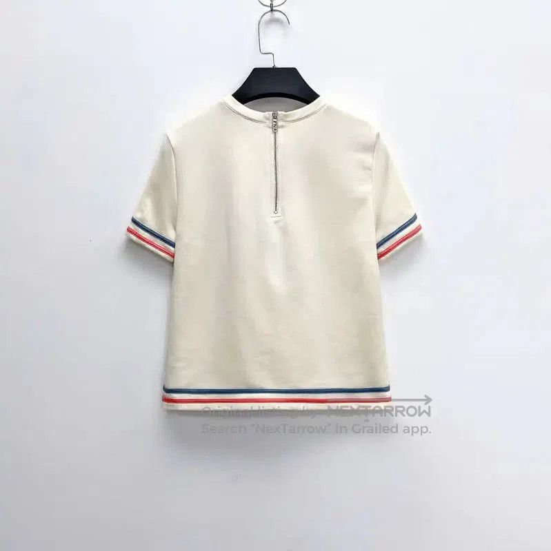 Fendi Fendi White Cotton Embroidered Short Sleeve T-Shirt . Size XS / US 0-2 / IT 36-38 - 2 Thumbnail