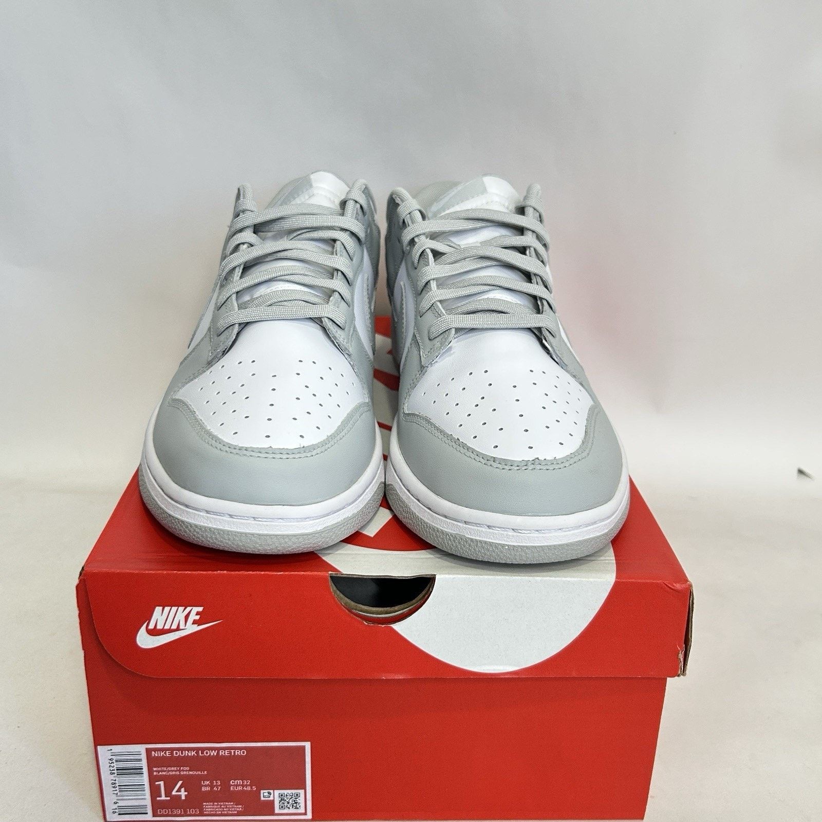 Nike Nike Dunk Low “White Grey Fog” Size US 14 / EU 47 - 2 Thumbnail