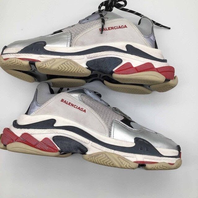 Balenciaga Balenciaga Triple S Sneaker 'Silver' 2018 Size US 10 / EU 43 - 1 Thumbnail