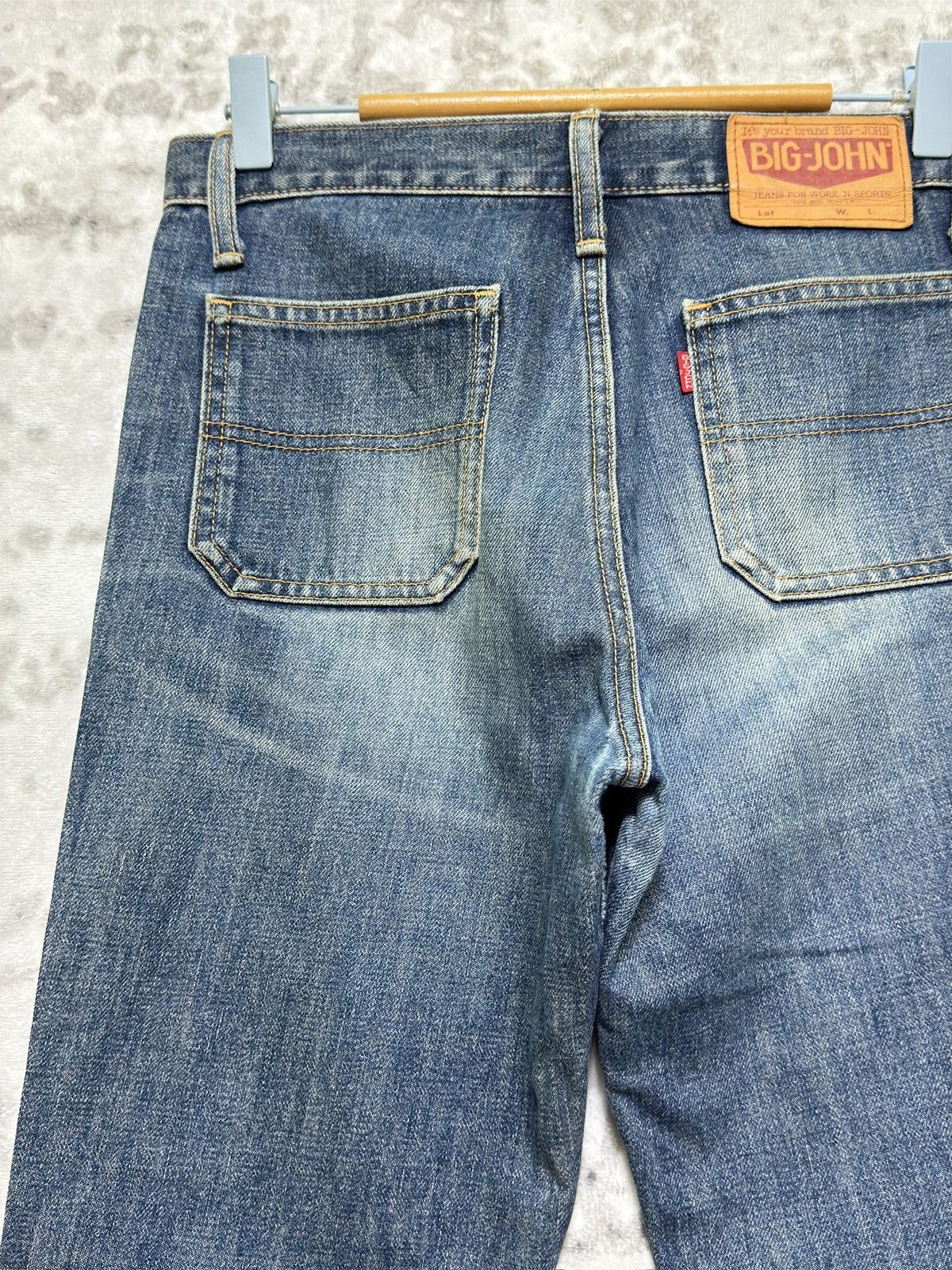 Big John Vintage Rare Big John Flared Bush Pocket Faded Denim Size US 28 / EU 44 - 10 Thumbnail