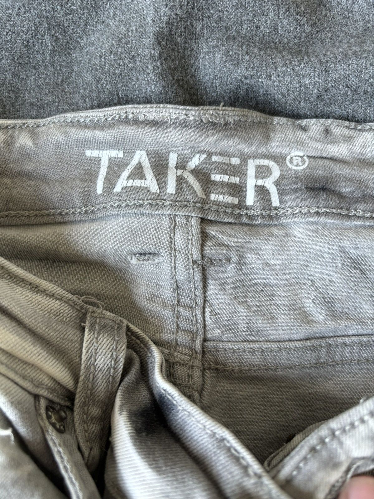 Designer Taker Continuous R&R Stacked Denim “Ice Gray” Size US 32 / EU 48 - 7 Thumbnail