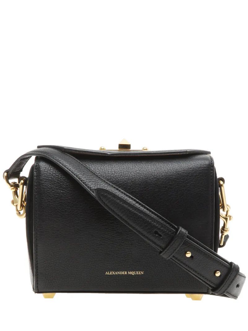 Alexander McQueen o1tko10125 Size: OS / Leather Box Shoulder Bag in Black Size ONE SIZE - 1 Thumbnail