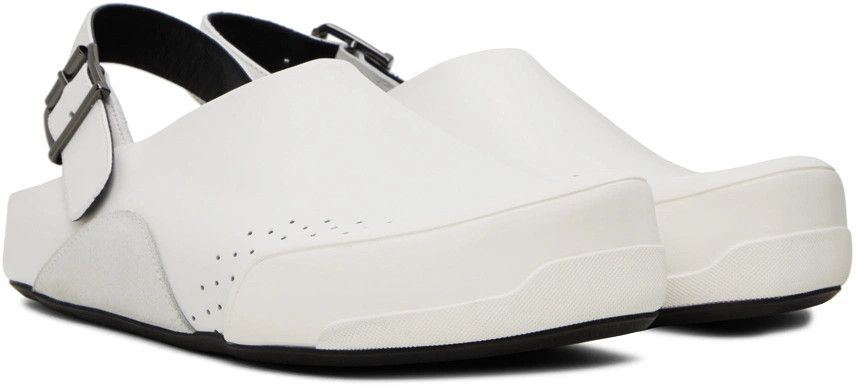 Marni o1w1db11024 Fussbett Sabot Sandals in White Size US 10 / EU 43 - 2 Thumbnail