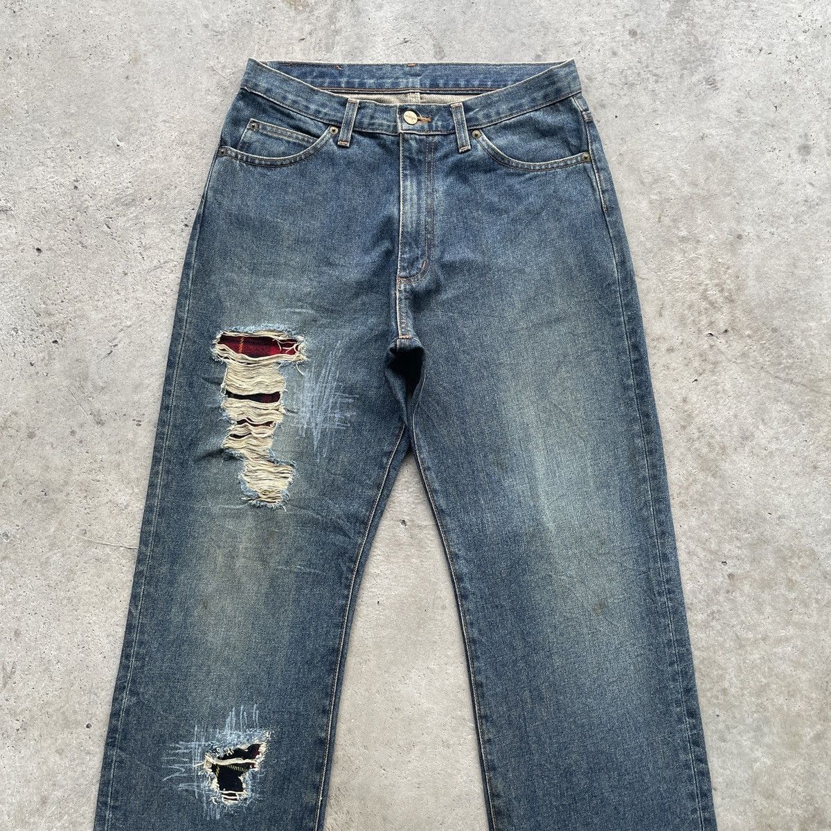 Wrangler Vintage Wrangler Mud Washed Faded Jeans Denim Pants W30 Size US 30 / EU 46 - 3 Thumbnail