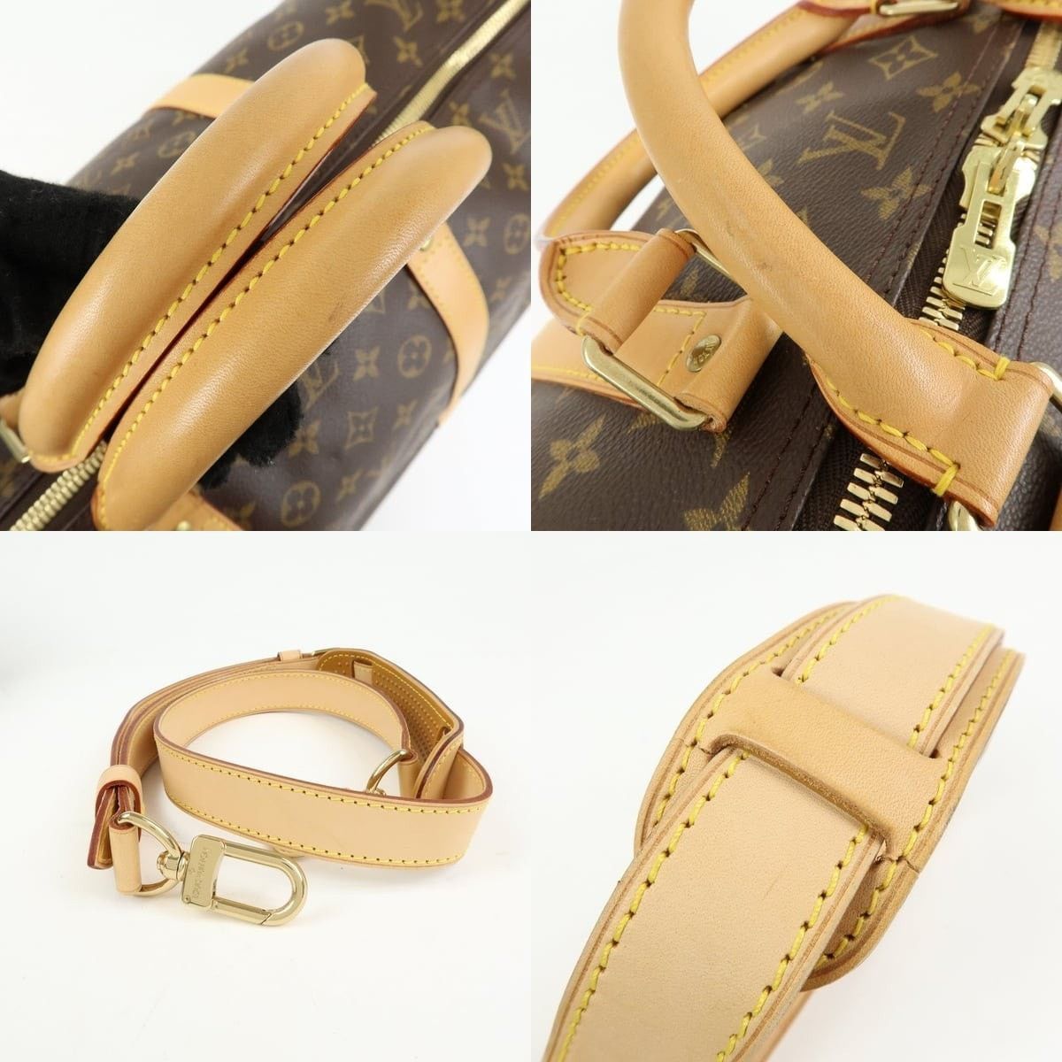 Louis Vuitton Louis Vuitton Monogram Keepall Bandouliere 60 Duffle Bag Size ONE SIZE - 4 Thumbnail