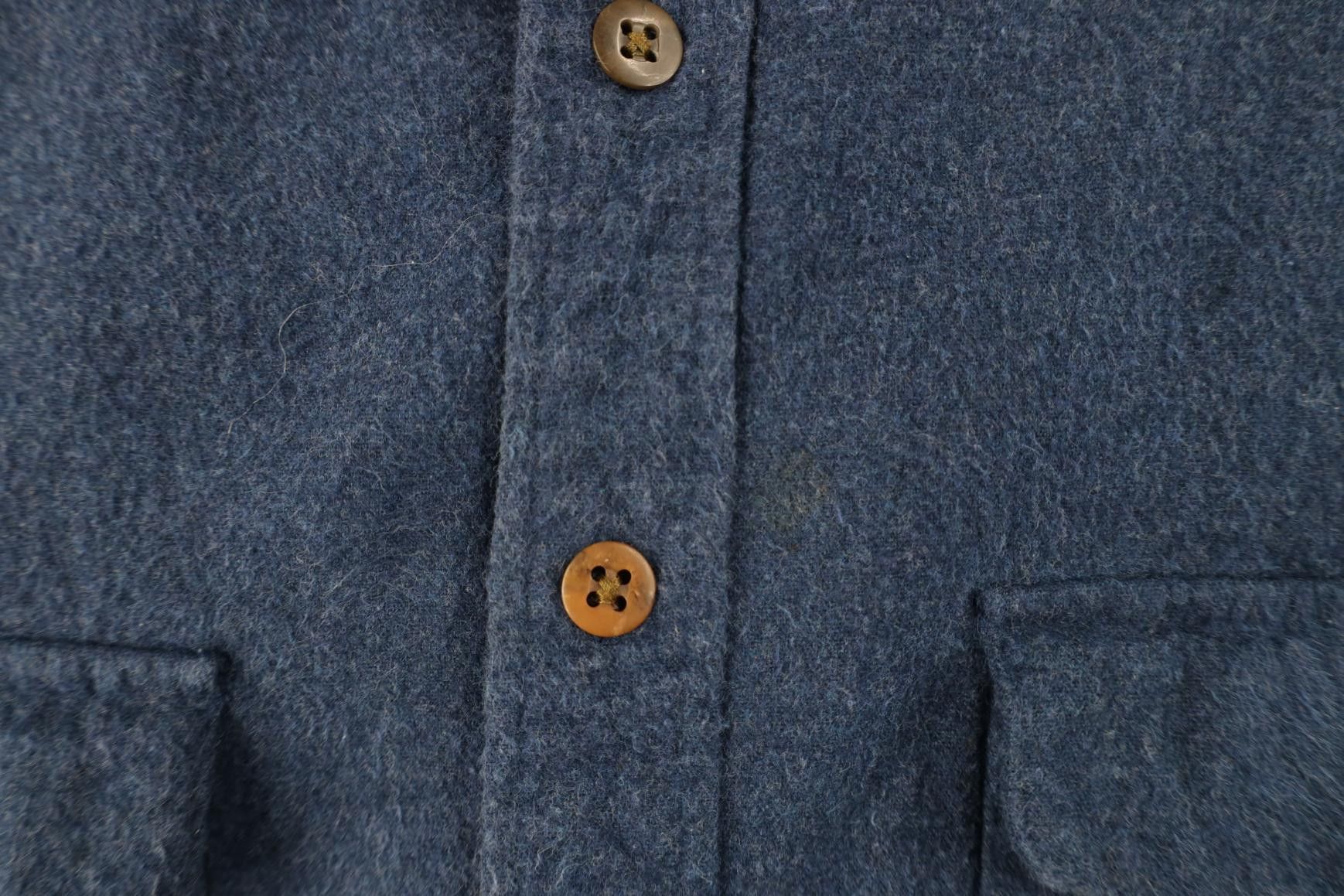 Vintage Vintage 90s Streetwear Cloth Collared Button Shirt Blue Size US M / EU 48-50 / 2 - 6 Thumbnail