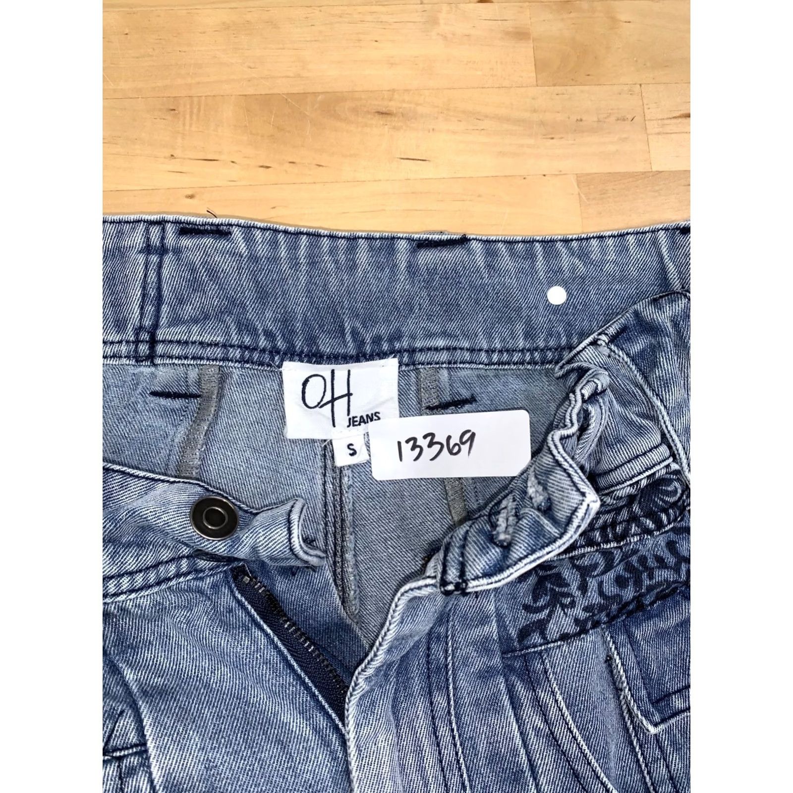 Vintage Oli & Hali OH Patchwork Jeans Women S Blue Boho Relaxed Jeans Patchwork Paisley 13369 S Blue Women Jeans Style Straight Bohemian Hippie 90s Size 28" / US 6 / IT 42 - 2 Thumbnail