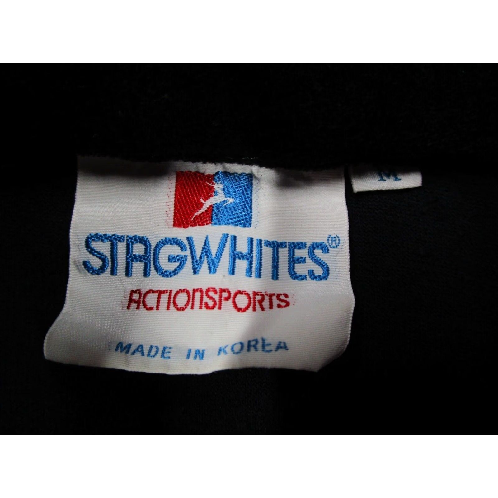 Vintage VINTAGE White Stag Mens Velour Jacket Medium Black Full Zip Action Sports Retro Size US M / EU 48-50 / 2 - 3 Thumbnail