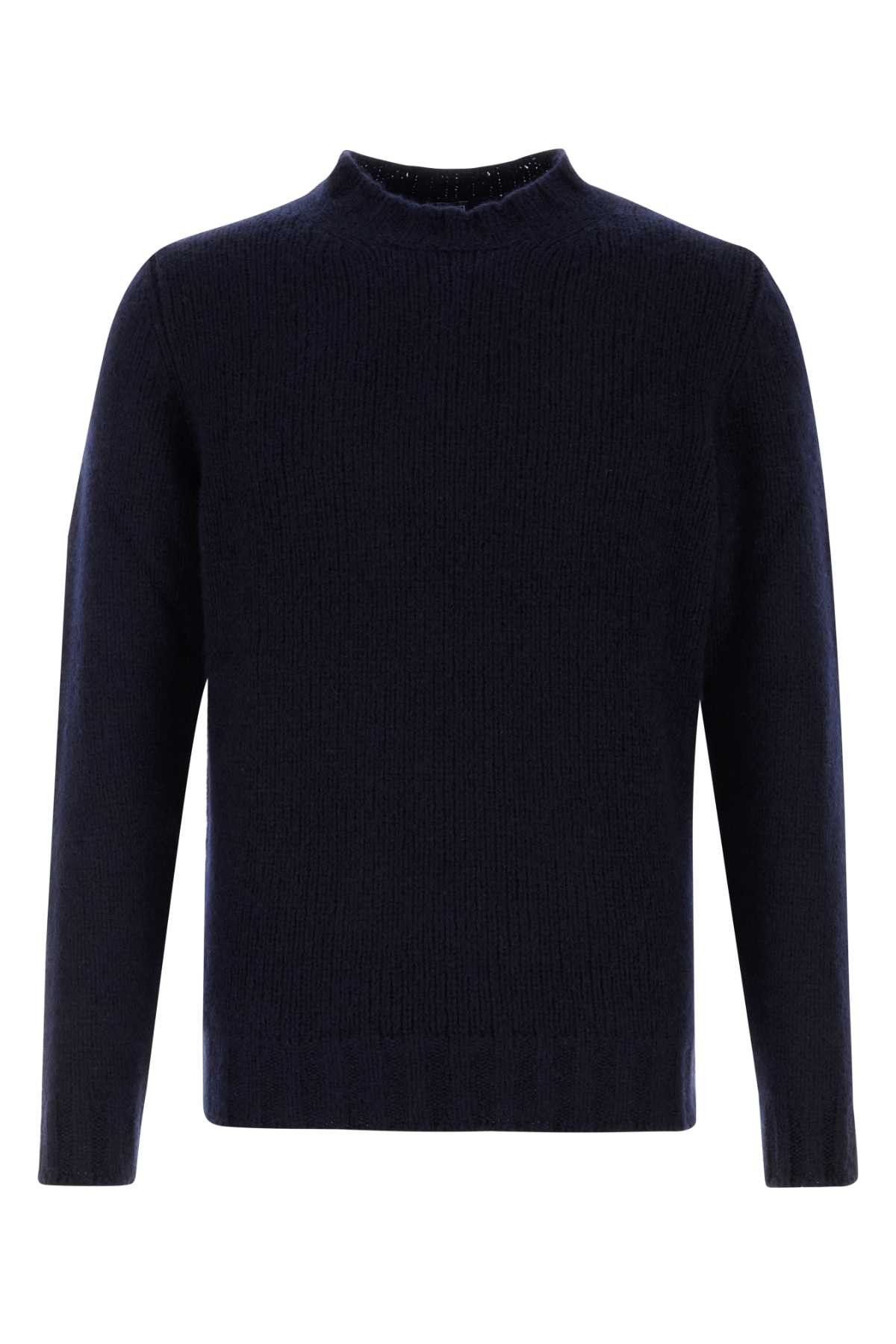 Fedeli Navy Blue Cashmere Blend Sweater Size US M / EU 48-50 / 2 - 1 Thumbnail