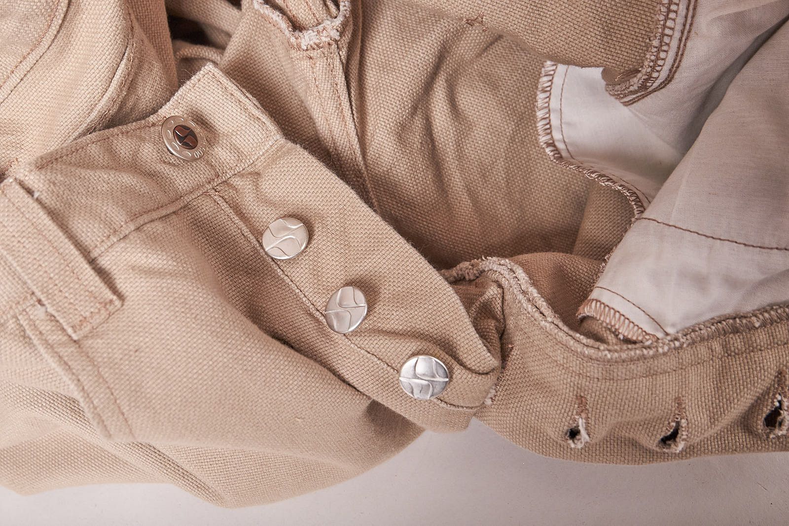 Split 1990s Deadstock Tan Wide Split Skateboarding Cargo Pants Size US 36 / EU 52 - 8 Thumbnail