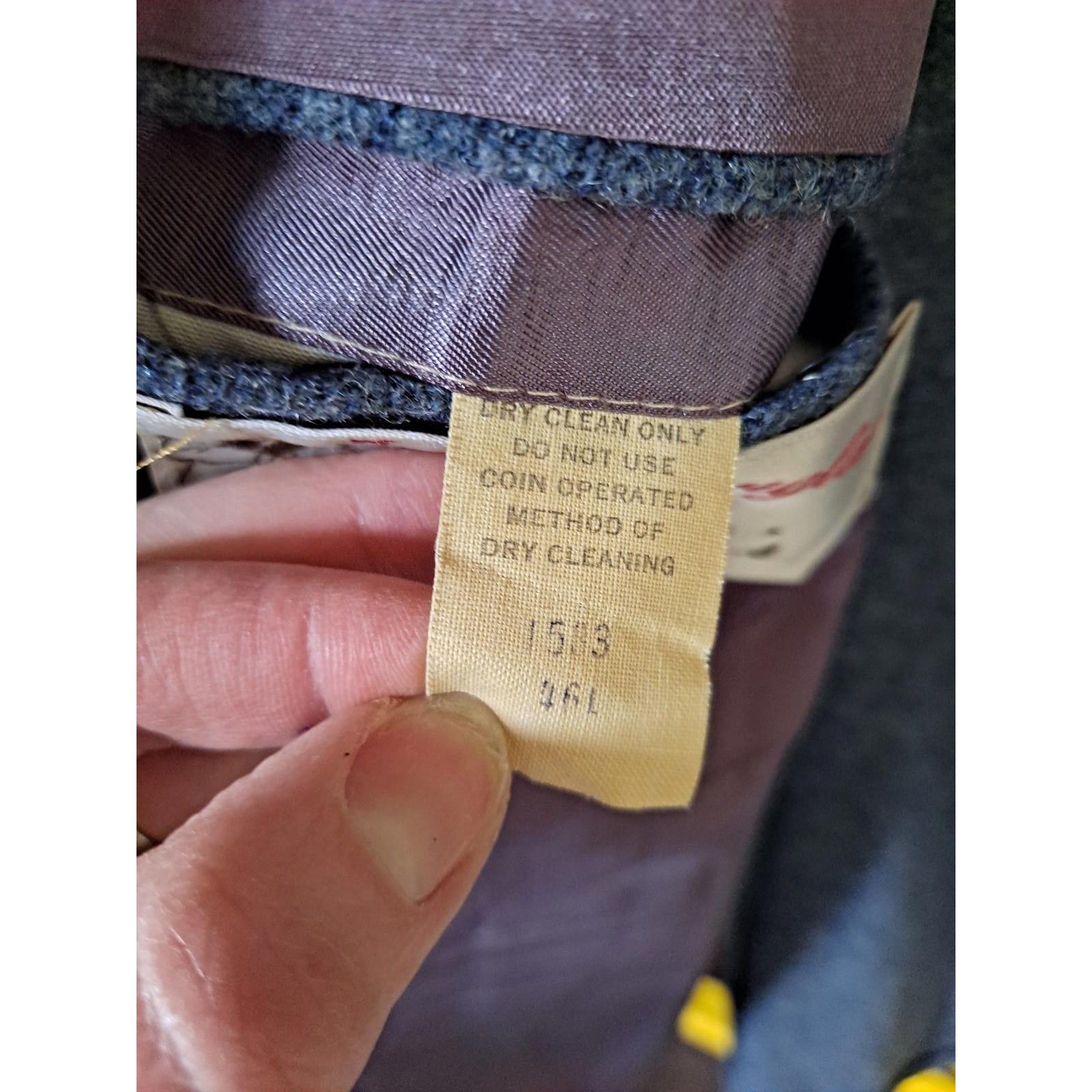 Other Vintage Don Douglas for Hess Blue Suit Jacket Size 46L Size 46R - 5 Thumbnail