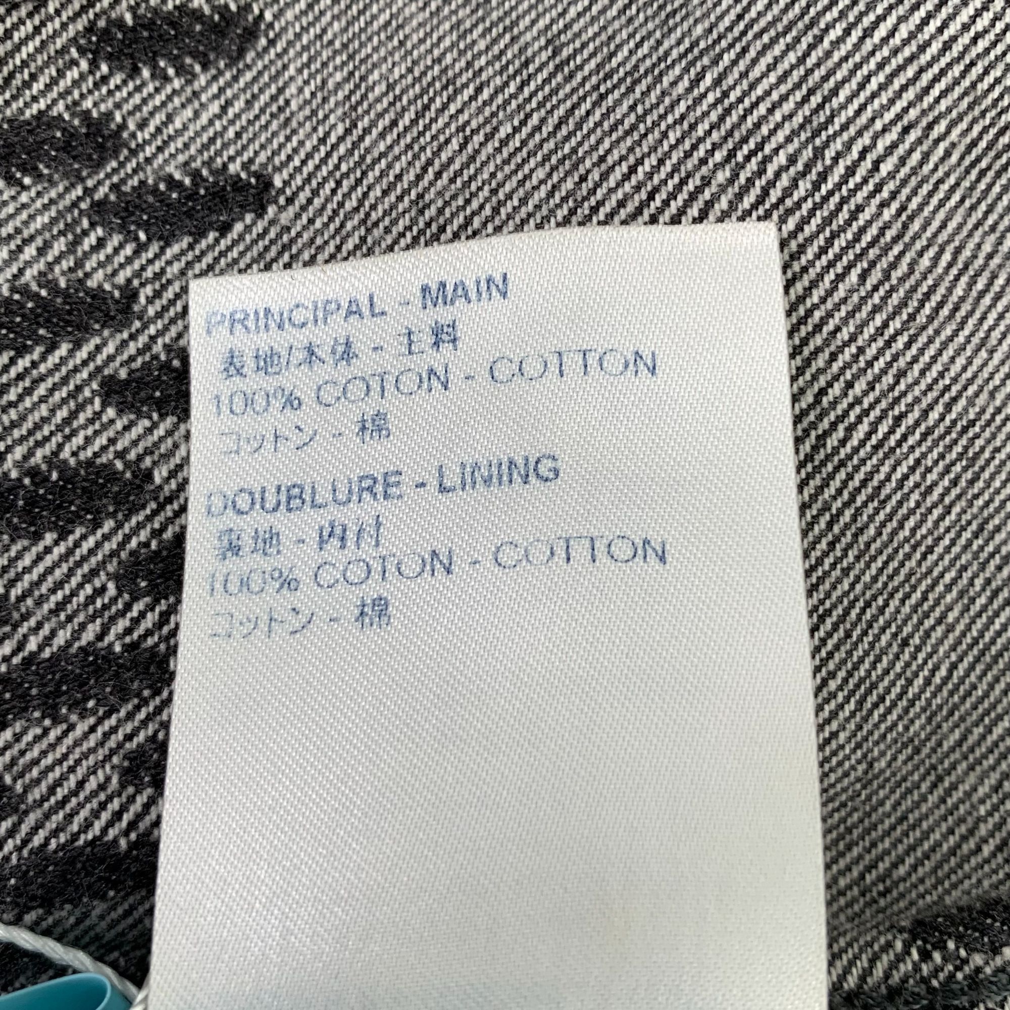 Louis Vuitton Louis Vuitton Monogram Denim Jacket Black & Grey Cotton Butt Size US M / EU 48-50 / 2 - 6 Thumbnail