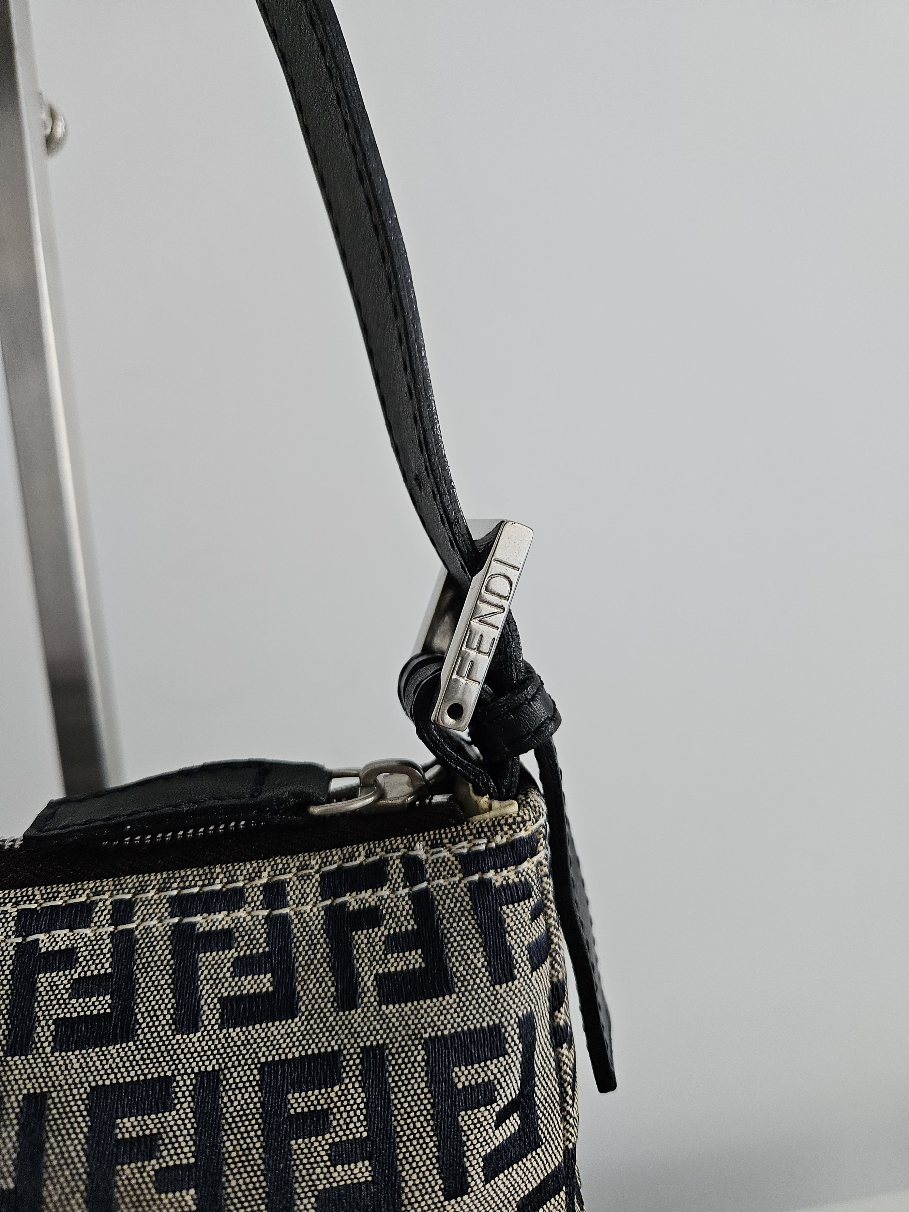 Fendi Fendi zucchino ff monogram canvas mini bag pochette Size ONE SIZE - 6 Thumbnail