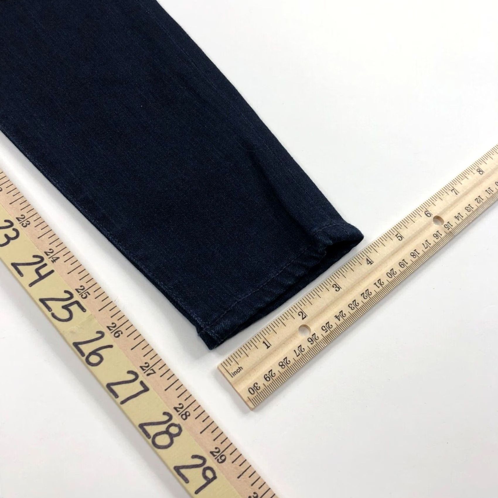 Vintage Big Star Ava Mid Rise Super Skinny 27P Jeans Women 27W 27L Blue Solid 5-Pocket Denim Fashion Jeans Size 27" / US 4 / IT 40 - 6 Thumbnail