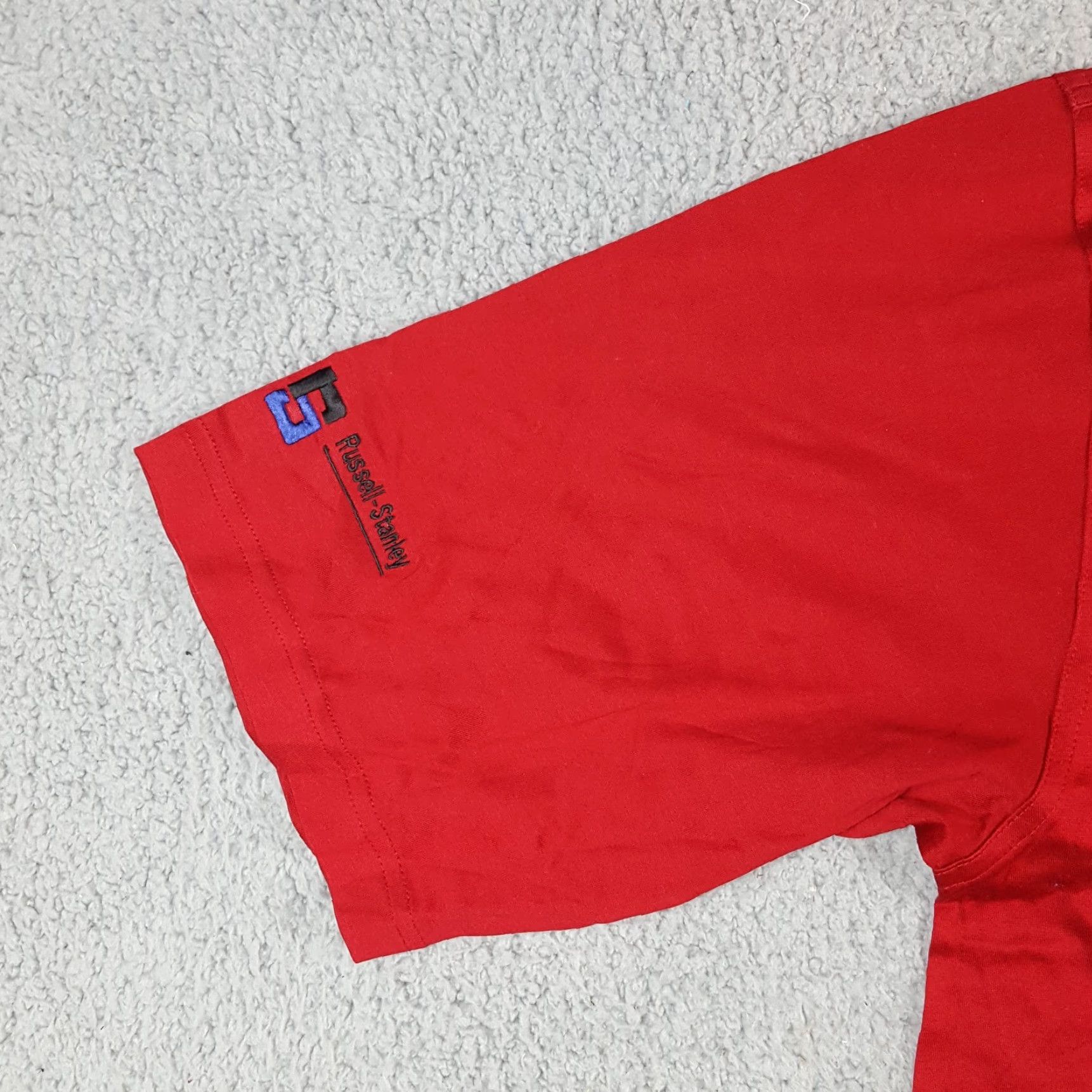 Vintage VINTAGE Slazenger Polo Shirt Men's M Red Oversized Button Dress Shirt Shirt Polo Size M Red 90s Preppy Golf Club Casual Workwear Summer Spring Mens Size 40R - 3 Thumbnail