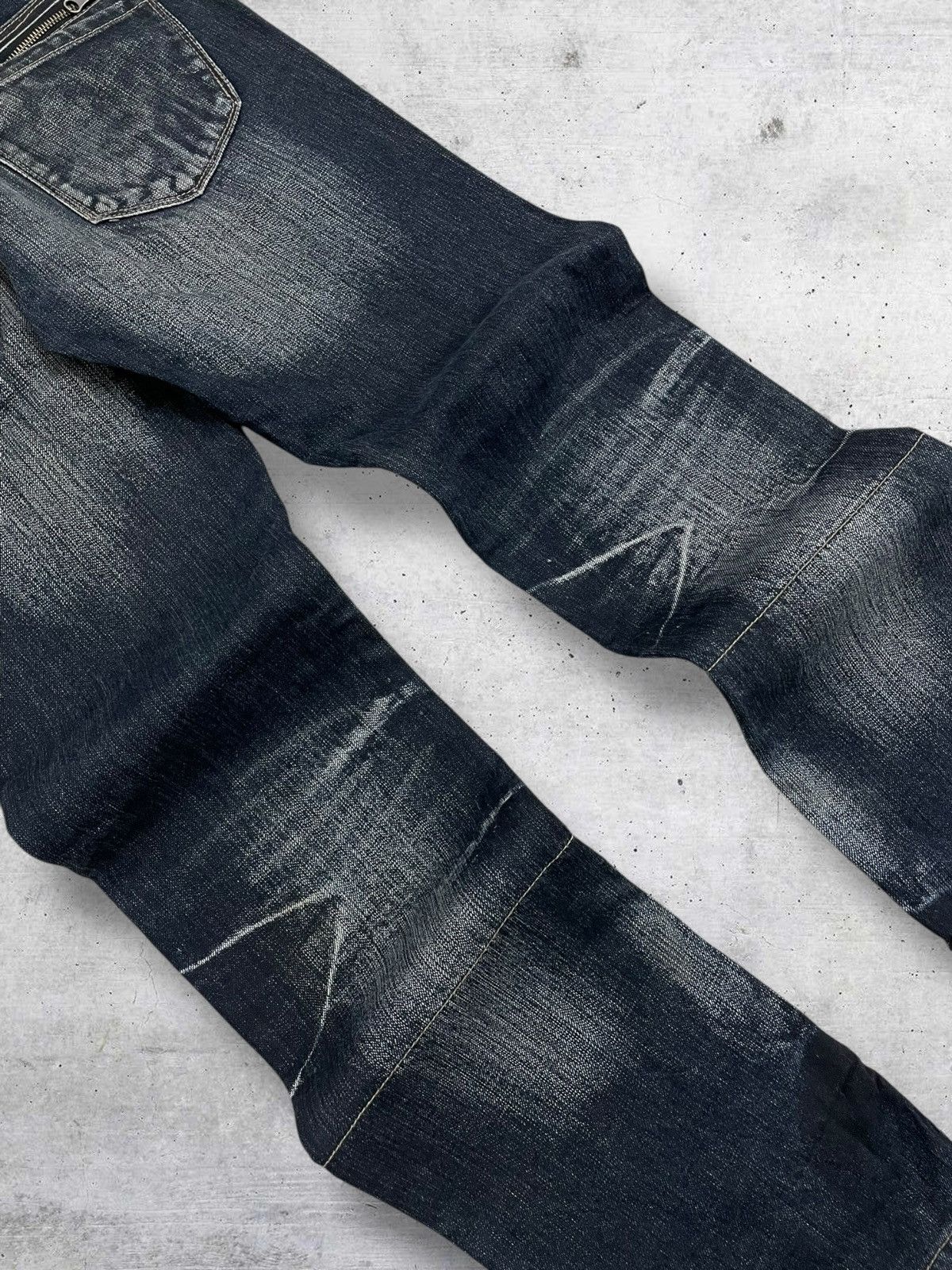 PPFM VINTAGE PPFM 90S OG JAPAN DESIGNER WHISKERING WORN OUT DENIM Size US 30 / EU 46 - 14 Thumbnail