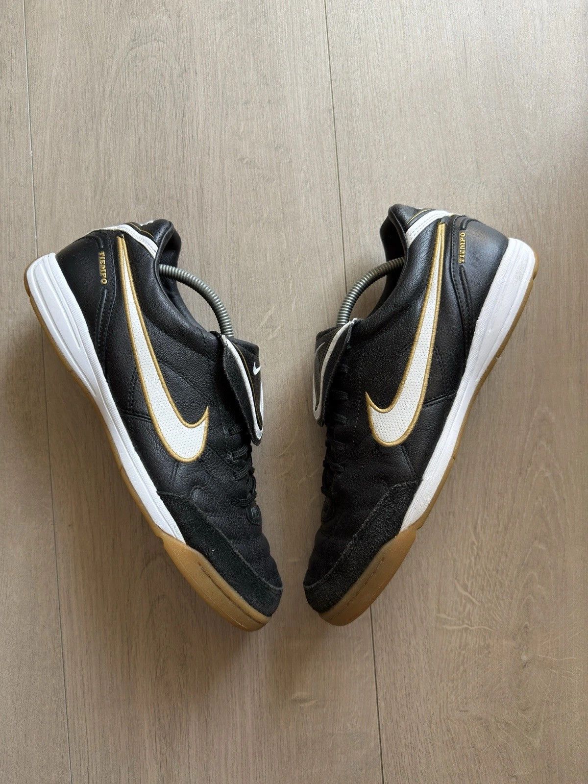 Nike Nike Tiempo leather Shoes Indoor Cleats Soccer Football Mens Size US 11 / EU 44 - 1 Thumbnail