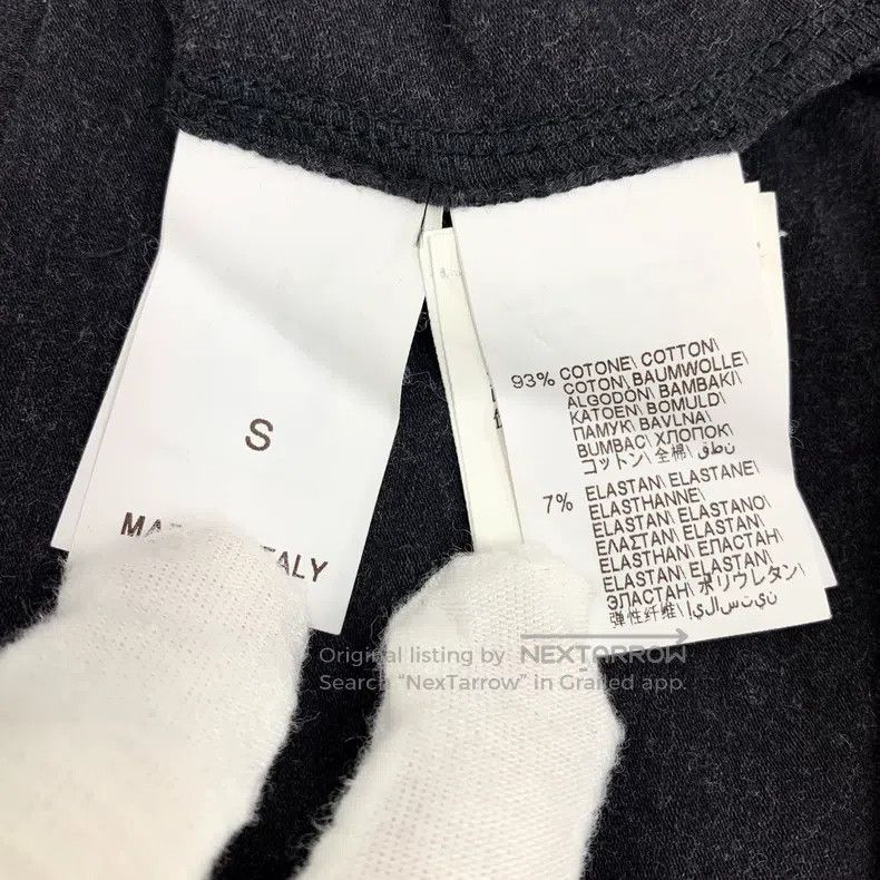 Brunello Cucinelli Brunello Cucinelli Black Gray Beaded Cotton Round Neck Sho Size S / US 4 / IT 40 - 6 Thumbnail
