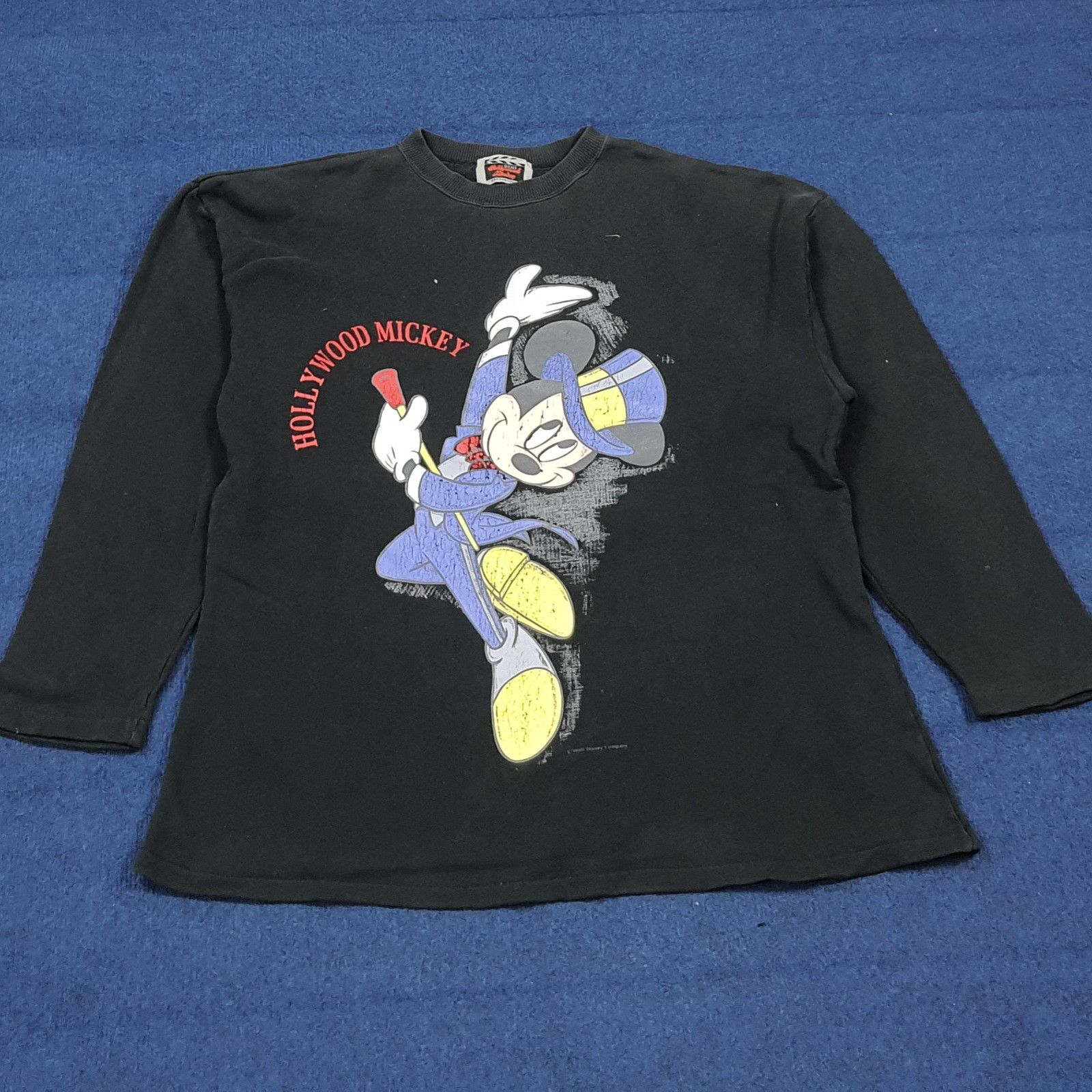 Mickey Mouse Vintage 90s Gems Hollywood Mickey Mouse Sweatshirt C291N33 Size US M / EU 48-50 / 2 - 1 Thumbnail