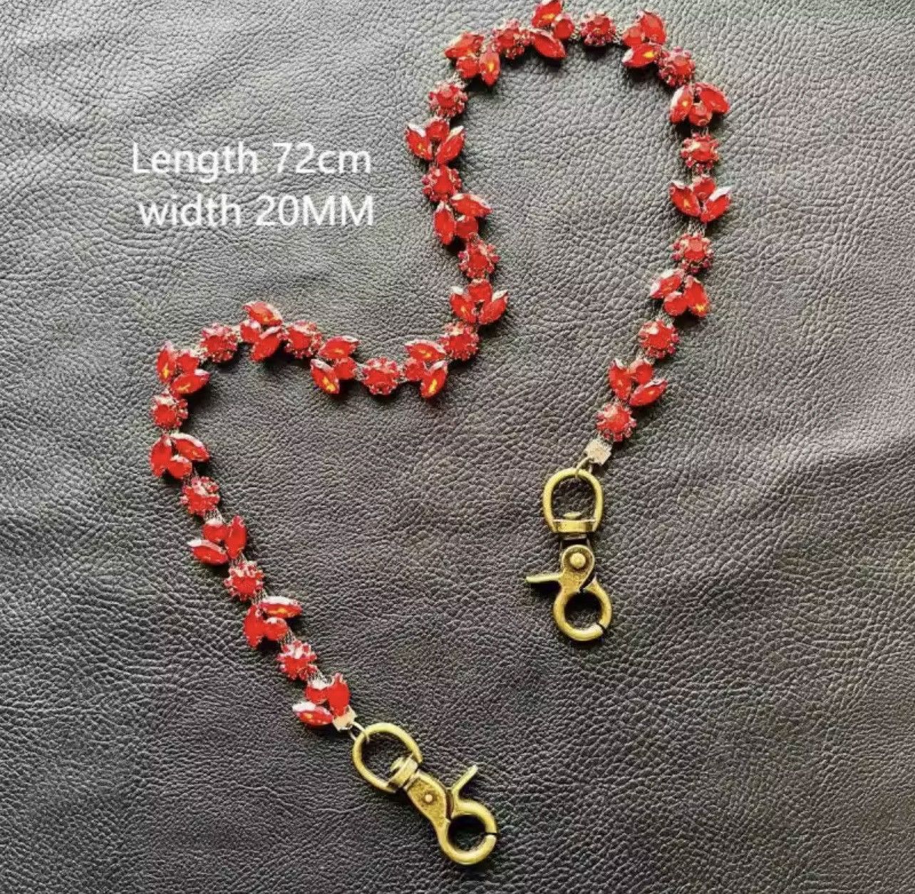 Jewelry Pigeon Blood Gemstones Pants Chain Size ONE SIZE - 3 Thumbnail