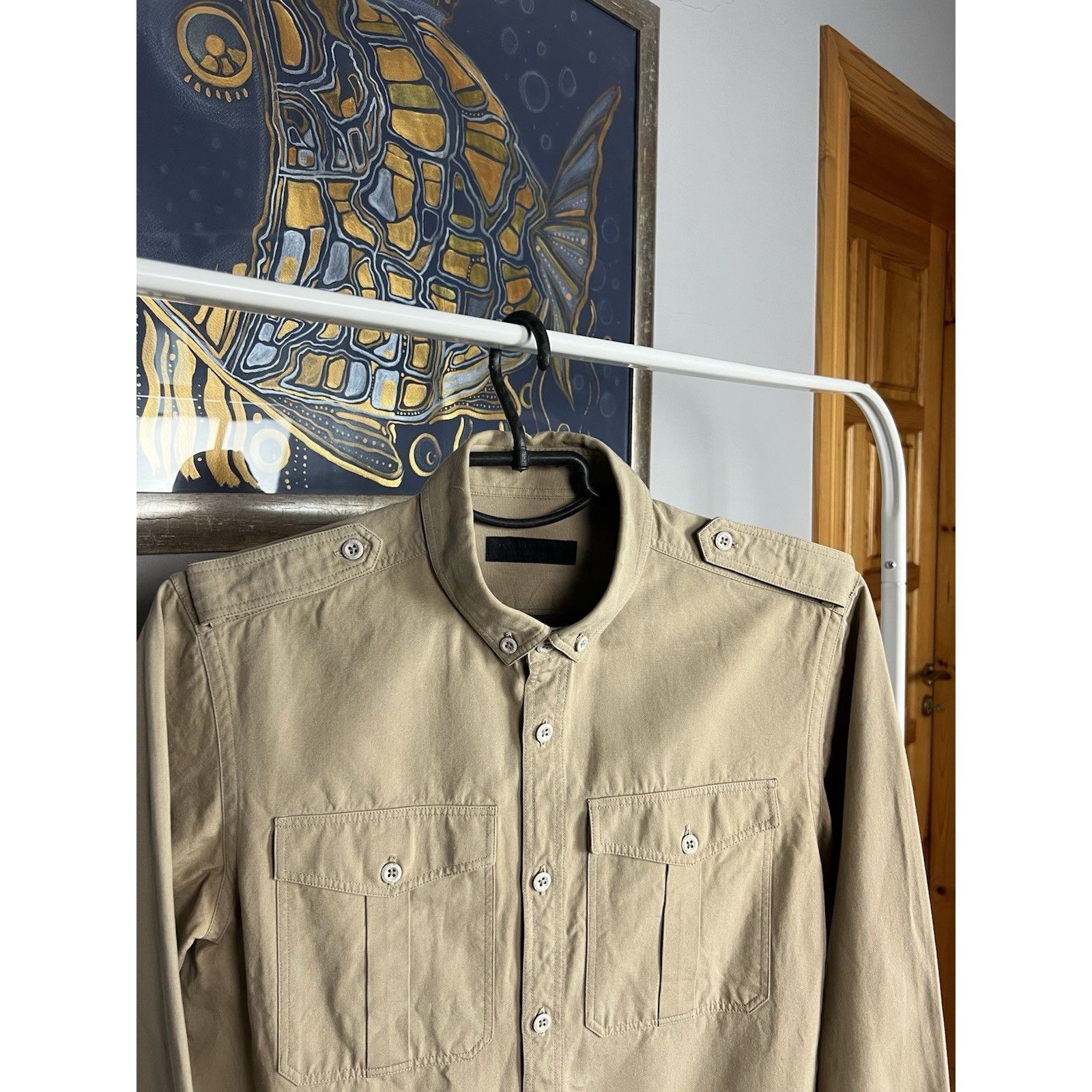 Burberry Prorsum RARE! Burberry Prorsum Men`s Beige Overshirt Jacket Size S Size US S / EU 44-46 / 1 - 5 Thumbnail