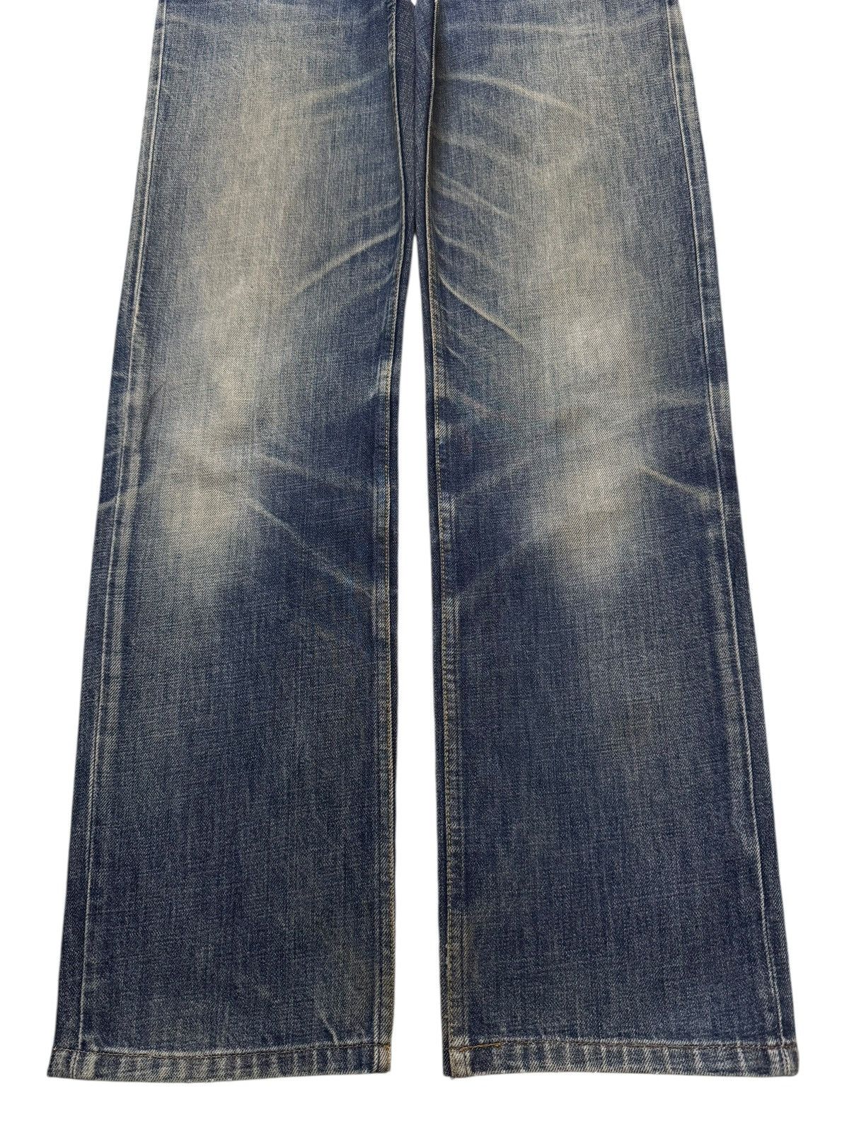 Helmut Lang Vintage Italy 90s Helmut Lang Blue Faded Whisker Straight Size US 31 - 7 Thumbnail