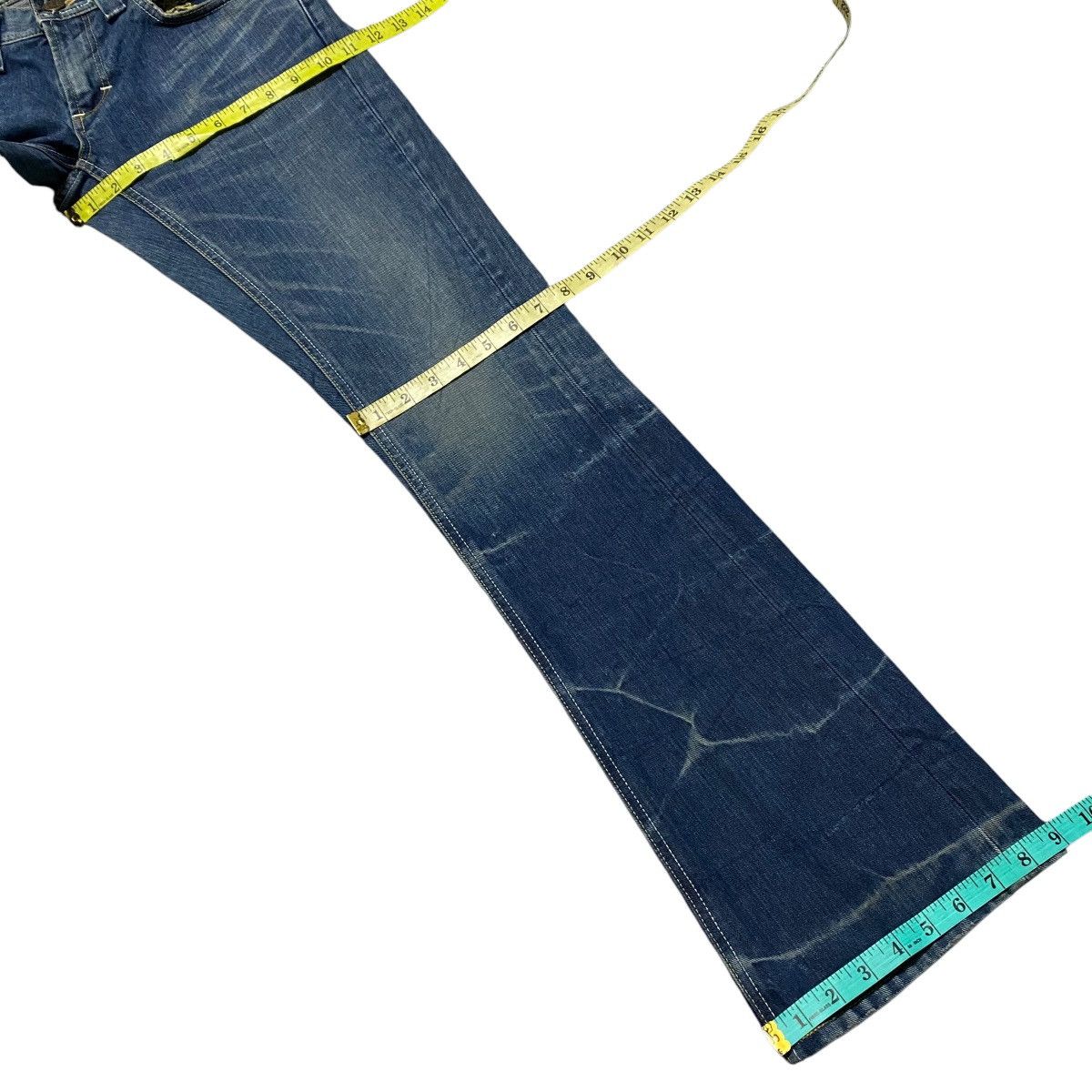 Japanese Brand LEE x MIDAS Machiavel Denim Flare Jeans Size US 30 / EU 46 - 18 Thumbnail