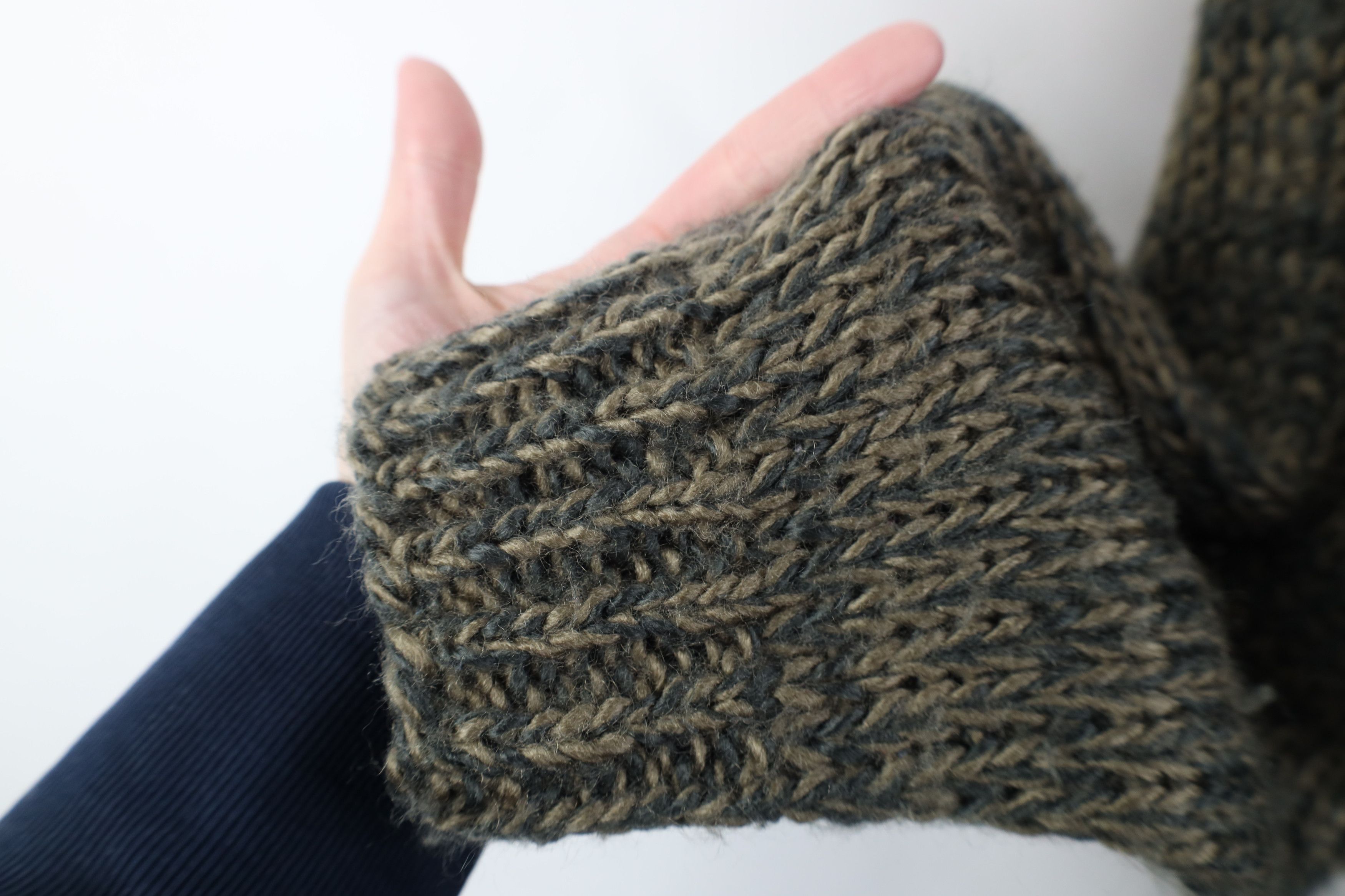 Vintage Vintage 90s Streetwear Knit Fisherman Cable Knit Sweater Size US L / EU 52-54 / 3 - 6 Thumbnail