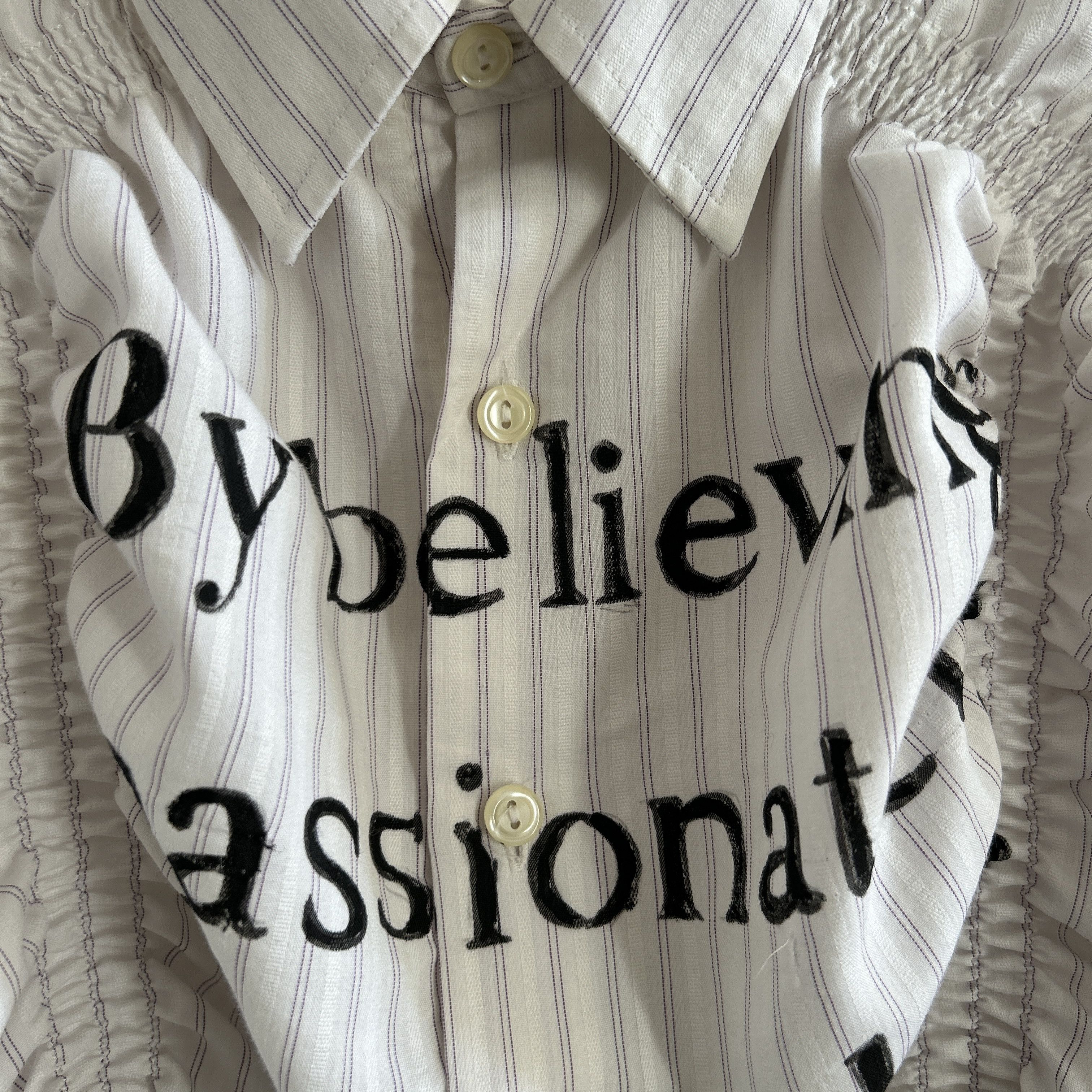 Custommade Upcycled Kafka Quote Button Up Size M / US 6-8 / IT 42-44 - 14 Thumbnail