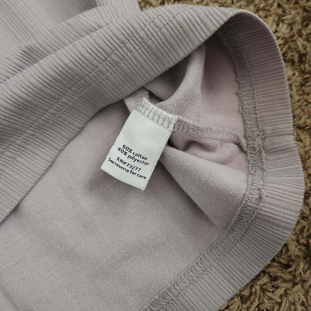 Croft & Barrow Croft & Barrow Blank Textured T-Shirt Striped Lavender Size US L / EU 52-54 / 3 - 5 Thumbnail