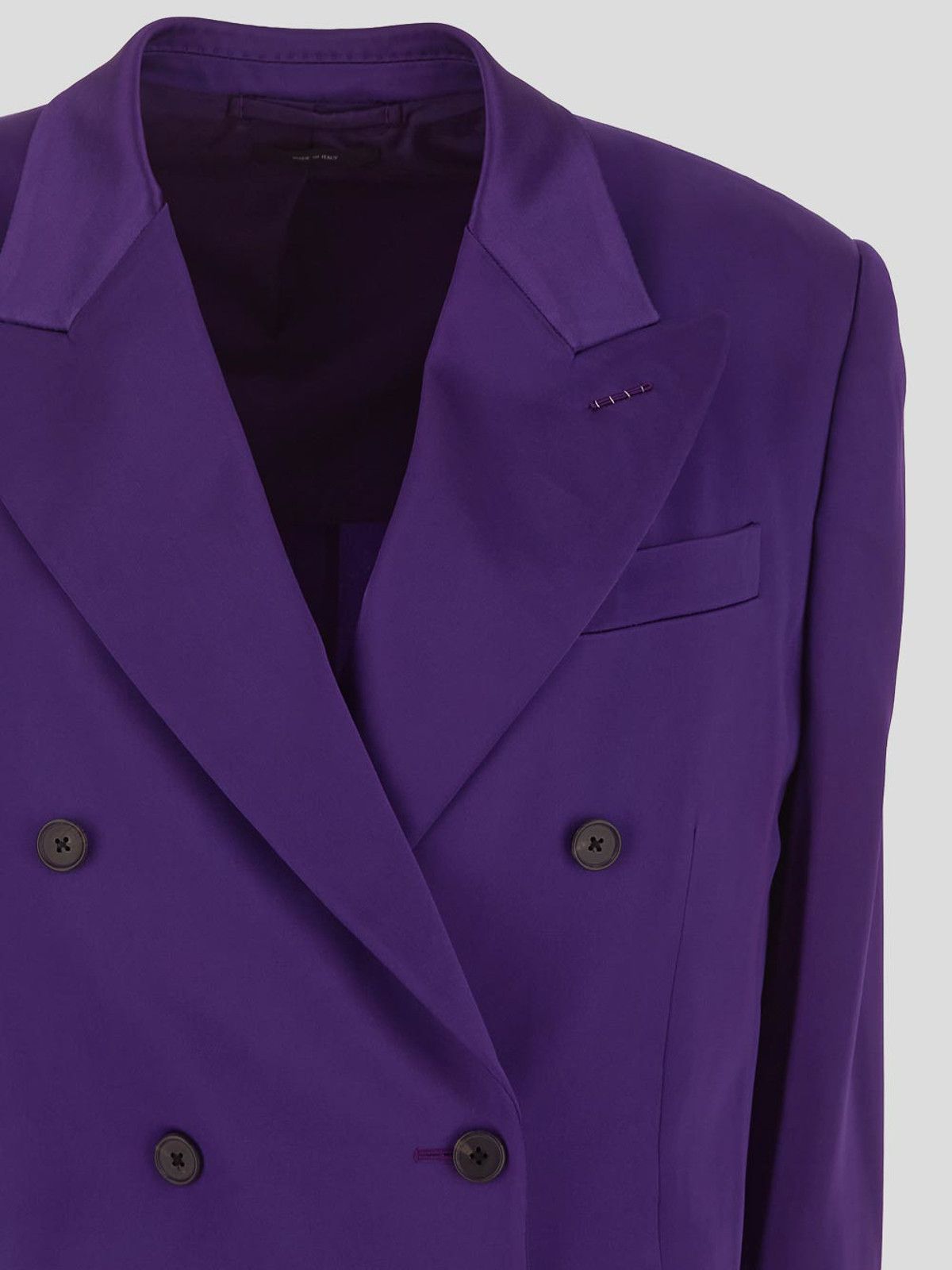 Tom Ford o1w1db10225 GI2915 Double-breasted Blazer in Dark Purple Size M / US 6-8 / IT 42-44 - 3 Thumbnail