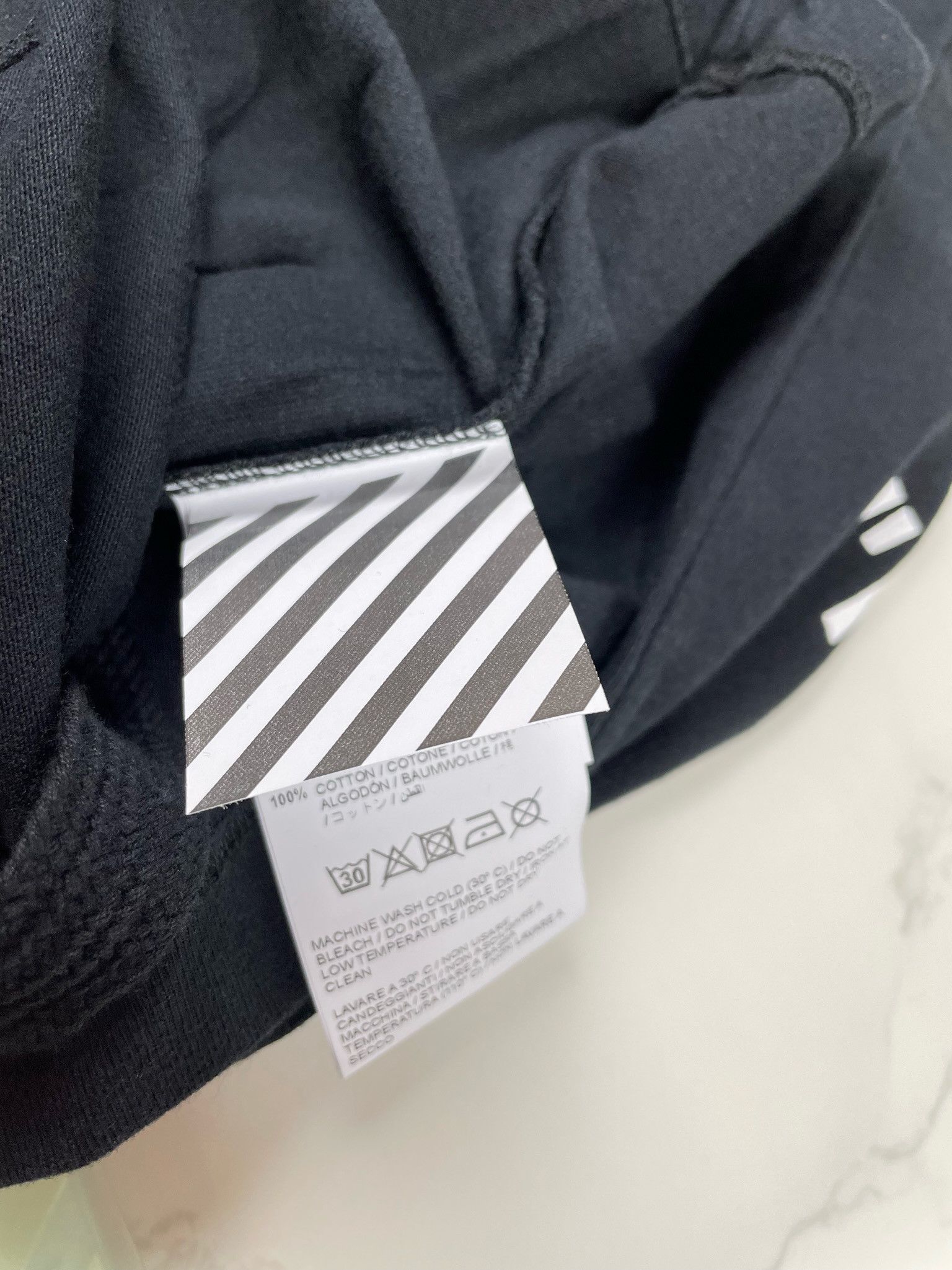 Off-White 🔥[SALE]🔥 Off-White Black Stencil Logo Slim Tee Size US XXS / EU 40 - 9 Thumbnail