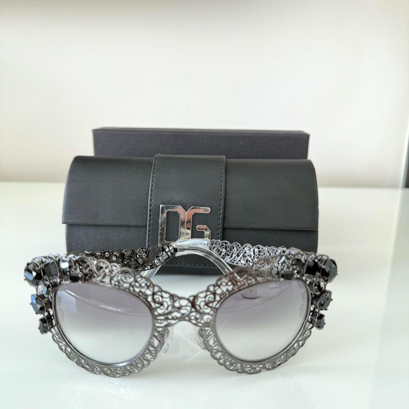 Dolce & Gabbana Dolce&Gabbana rhinestone runway sunglasses Authentic 1250$ Size ONE SIZE - 9 Thumbnail