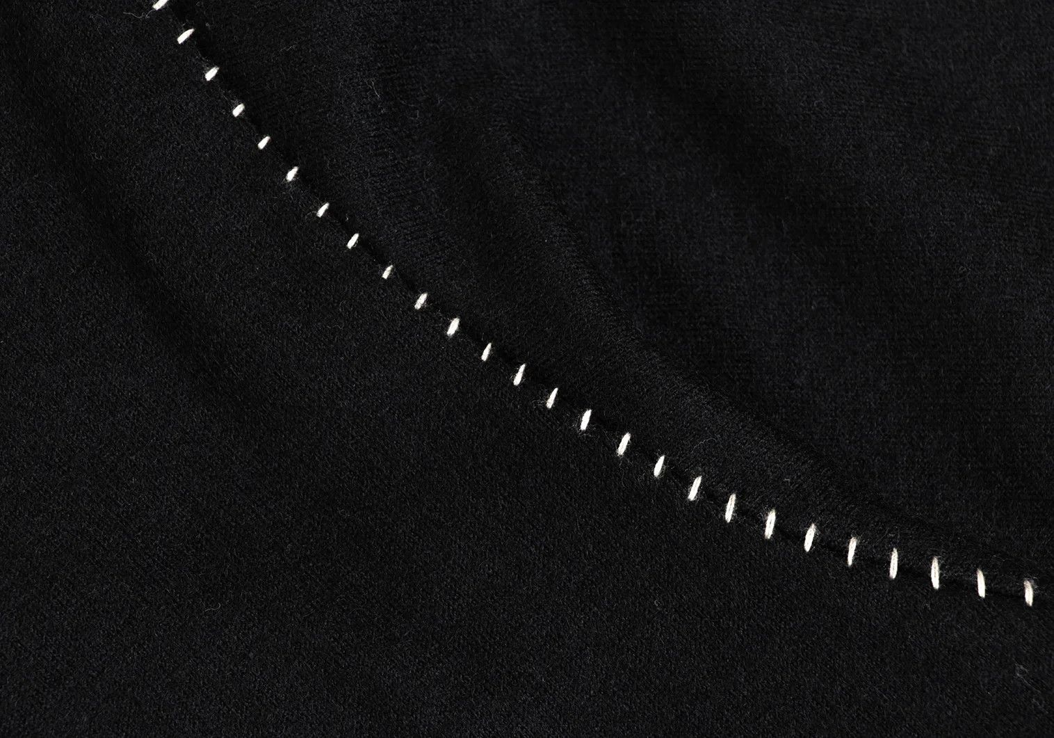 Jean Paul Gaultier Wool Side Stitch Knit Top in Black, Size 2 Size US M / EU 48-50 / 2 - 5 Thumbnail