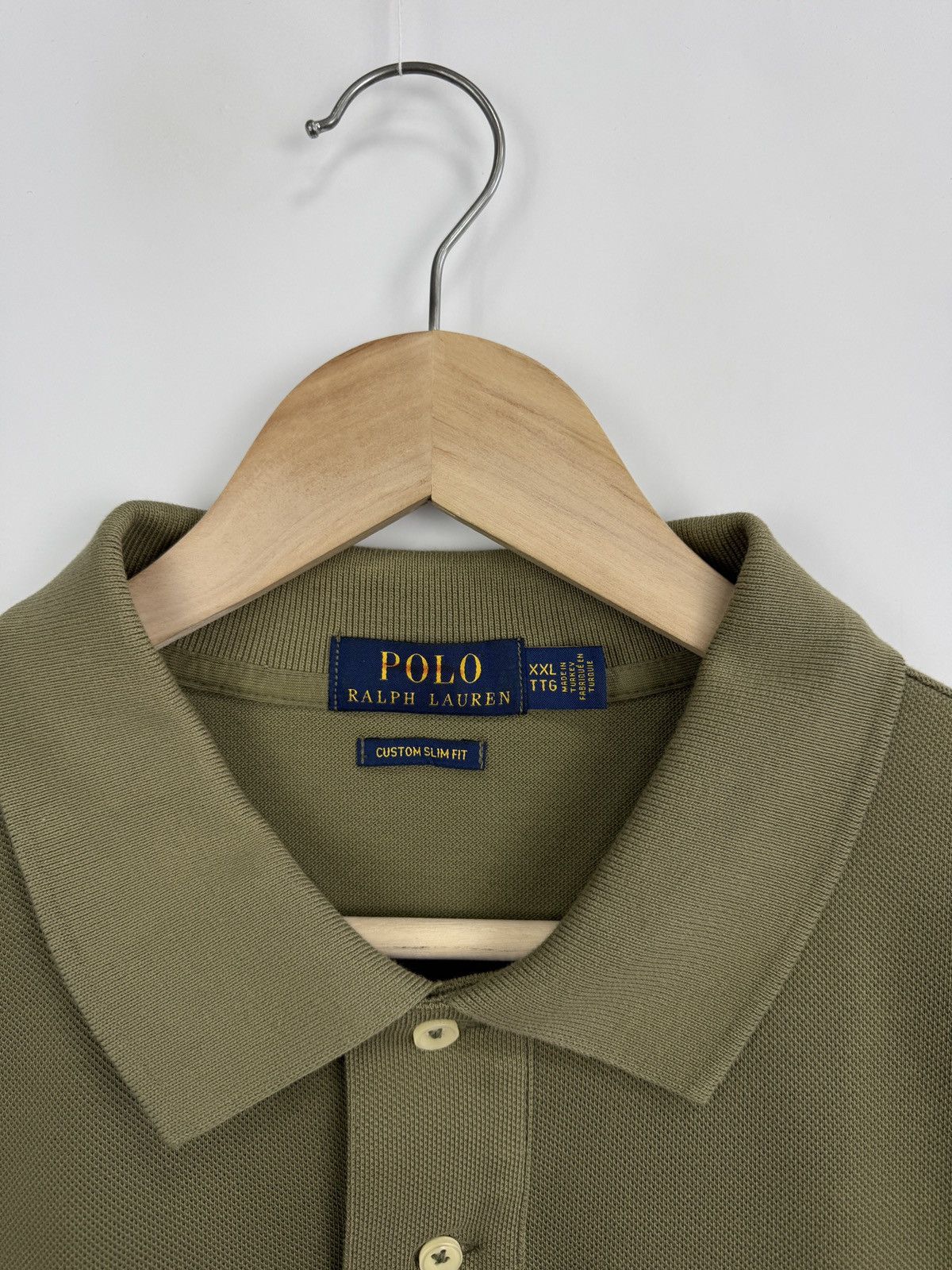 Polo Ralph Lauren 🇺🇸 Polo Ralph Lauren Custom Slim Fit Polo T-Shirt Rare Retro Size US XXL / EU 58 / 5 - 7 Thumbnail