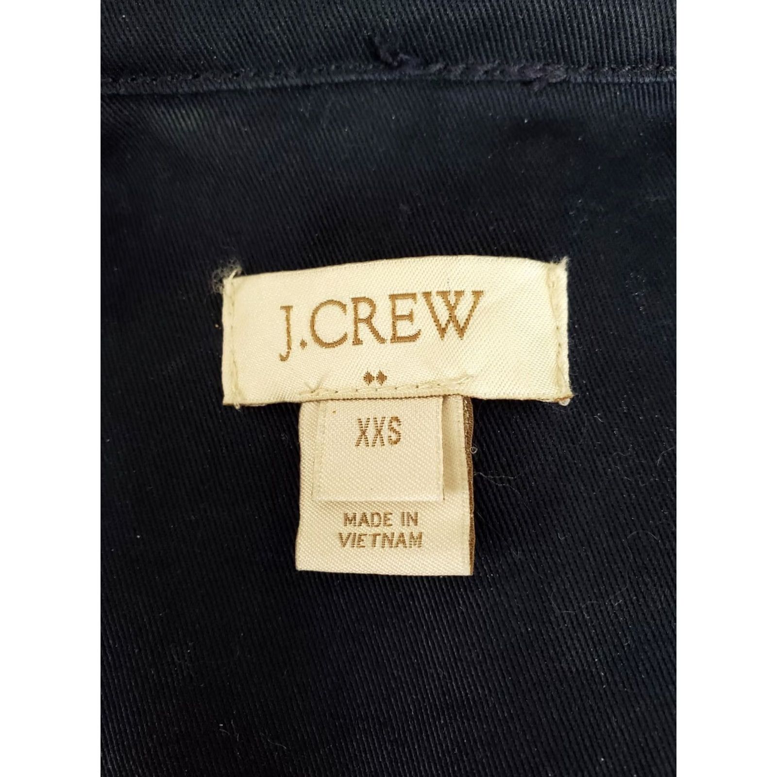 J.Crew J. Crew Utility Jacket Blue Resin-Coated Twill Hooded Field Womens XS Size XXS / US 00 / IT 34 - 4 Thumbnail