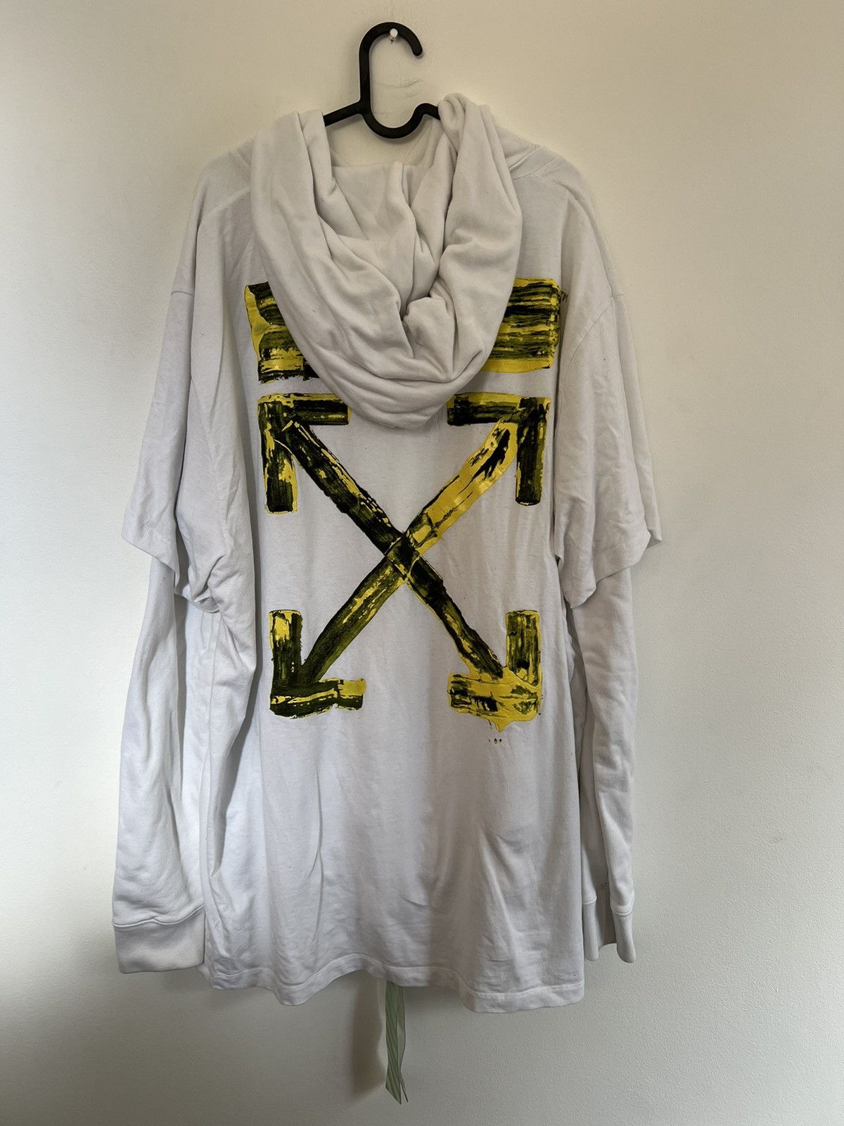 Off-White × Virgil Abloh Off white Acrylic Hoodie Size US XL / EU 56 / 4 - 3 Thumbnail