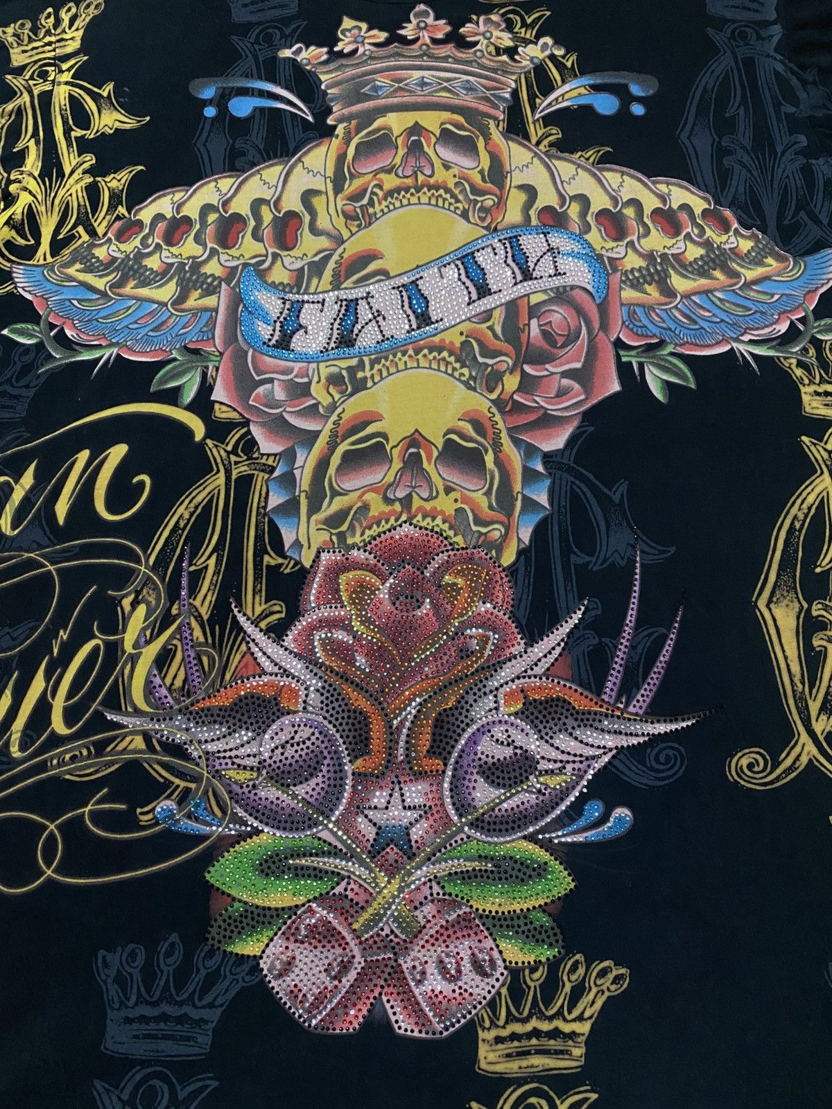 Christian Audigier Ed Hardy By Christian Audiger With Rhinestone Tattoo Artwork Size US XXL / EU 58 / 5 - 4 Thumbnail