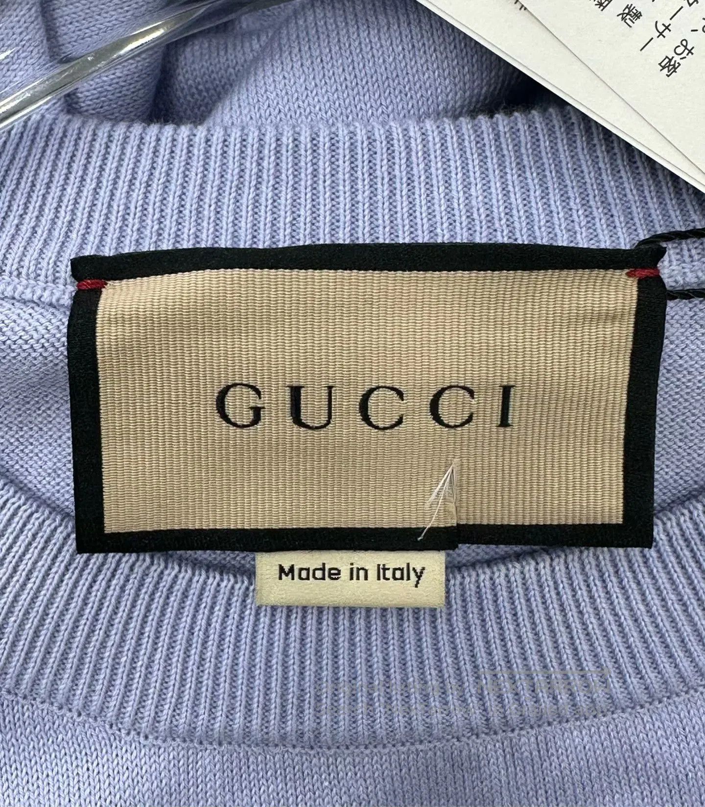 Gucci Guicci Light Purple Cartoon Logo Long-sleeve Sweatshirt| Size US XS / EU 42 / 0 - 4 Thumbnail