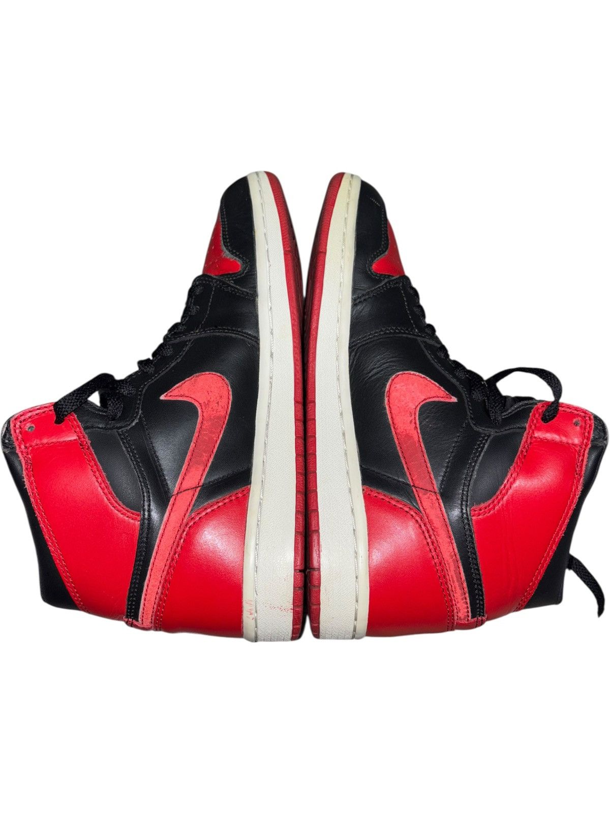Jordan Brand 8 2001 Air Jordan 1 Retro Bred Black Varsity Red Y2k chicago Size US 8 / EU 41 - 3 Thumbnail