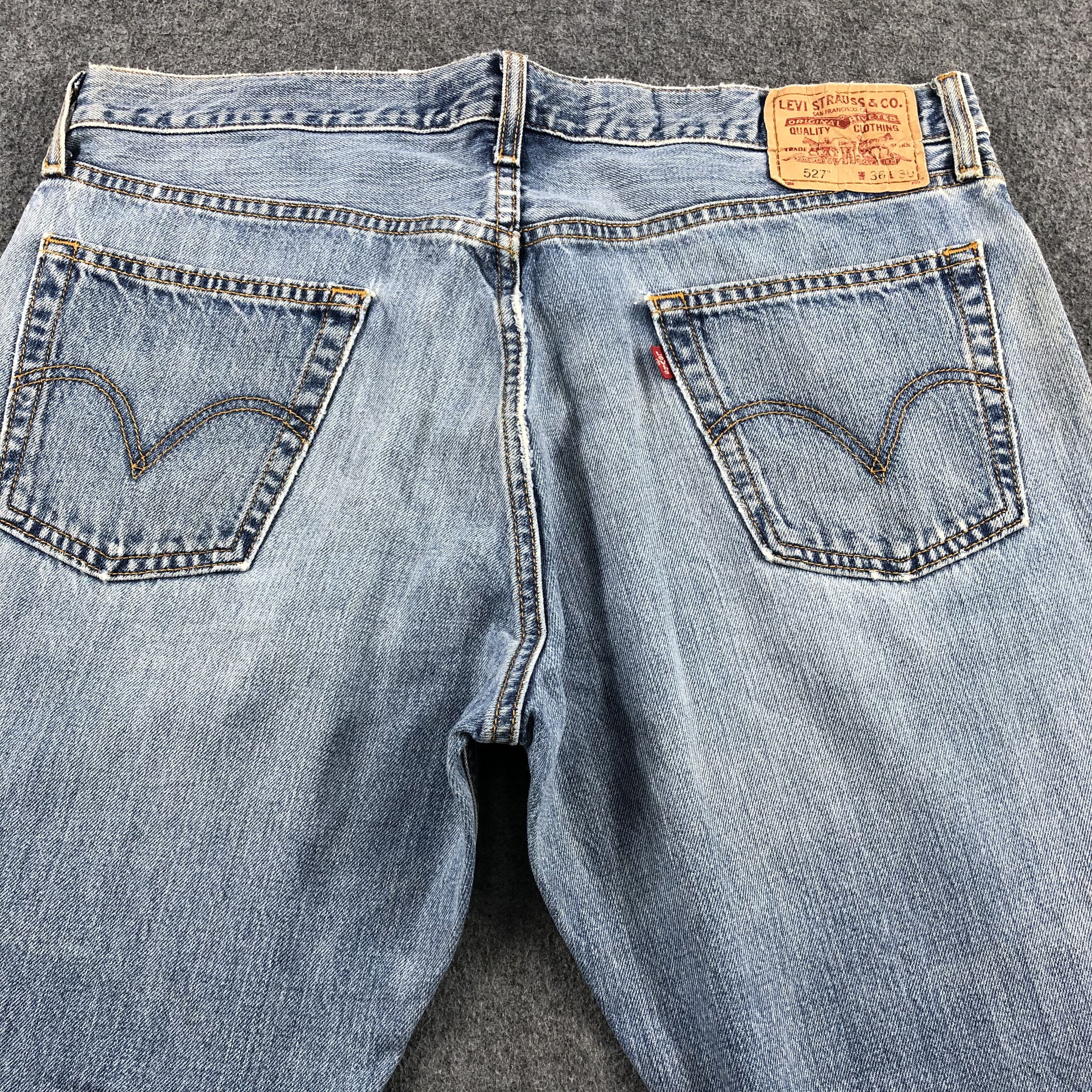 Levi's Vintage Light Wash Levis 527 Jeans-J1983 Size US 36 / EU 52 - 4 Thumbnail