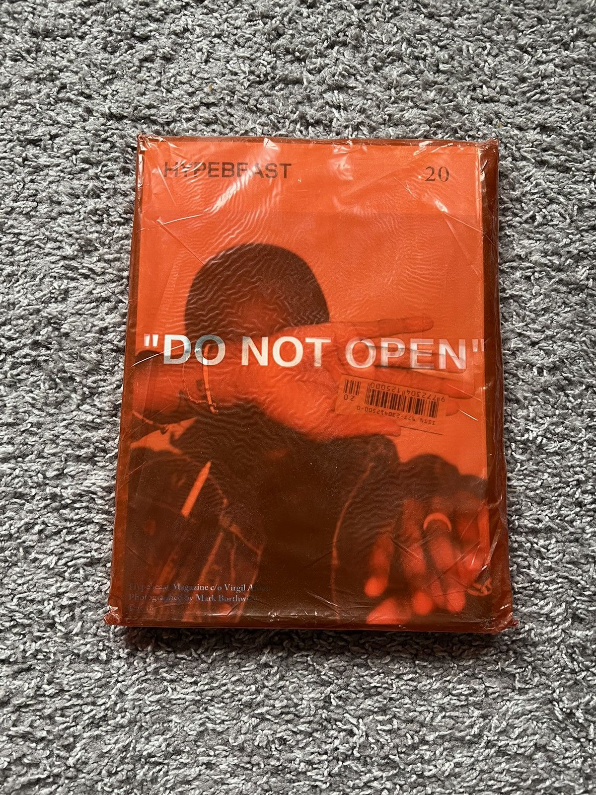 image of Hypebeast 20 Do Not Open Sealed Magazine in Orange, Men's