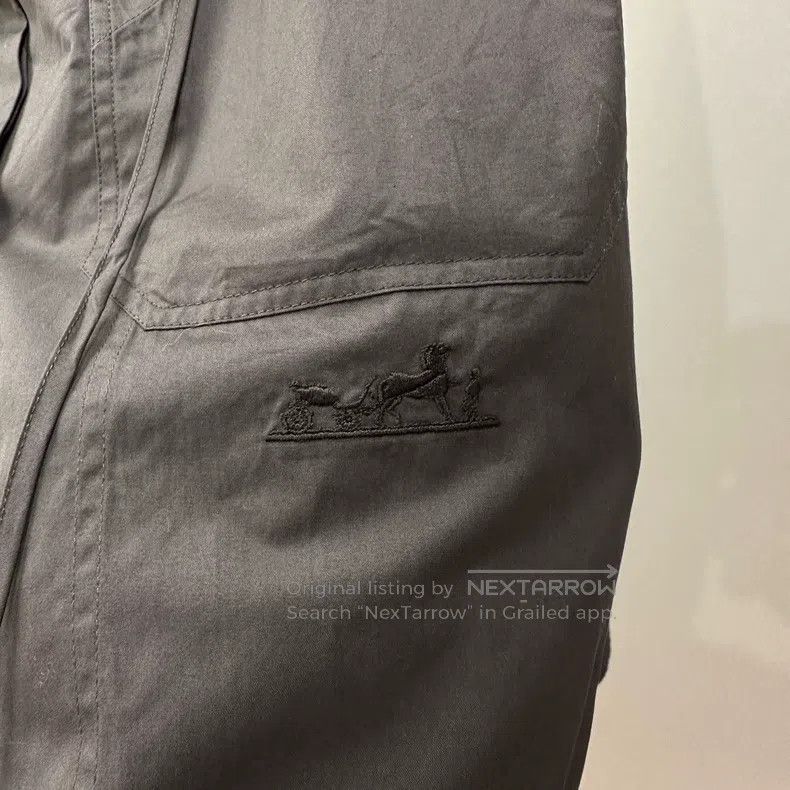 Hermes Hermes Prancing horse embroidery drop-shoulder shirt Size XXS / US 00 / IT 34 - 6 Thumbnail